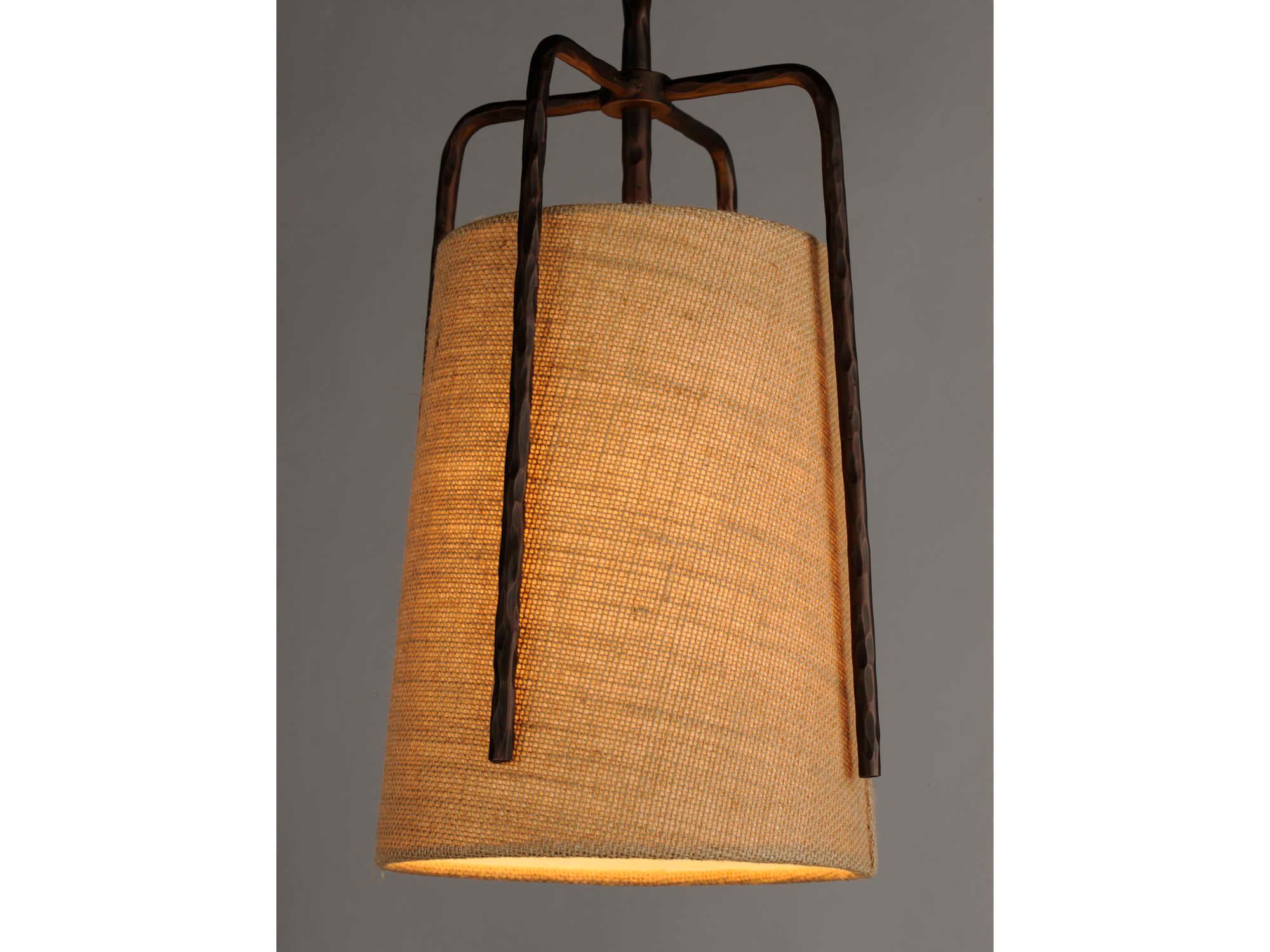 Maxim Lighting Pitchfork 1-Light Oil Rubbed Bronze Bell Mini Pendant