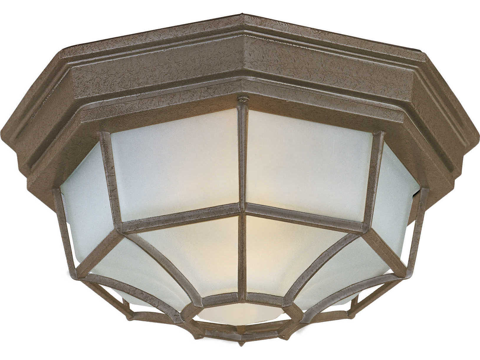 Maxim Lighting Crown Hill & Frosted Glass 2 - Light Outdoor Ceiling Light