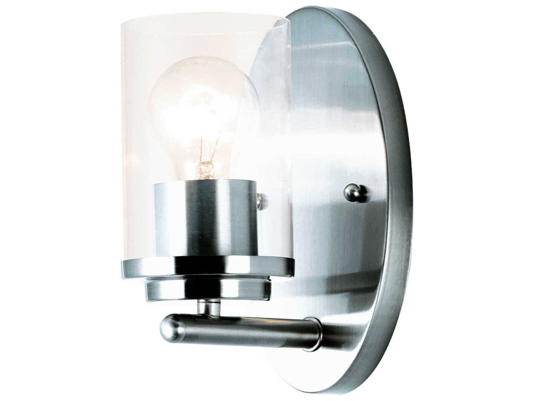 Maxim Lighting Corona 1-Light Polished Chrome Glass Wall Sconce