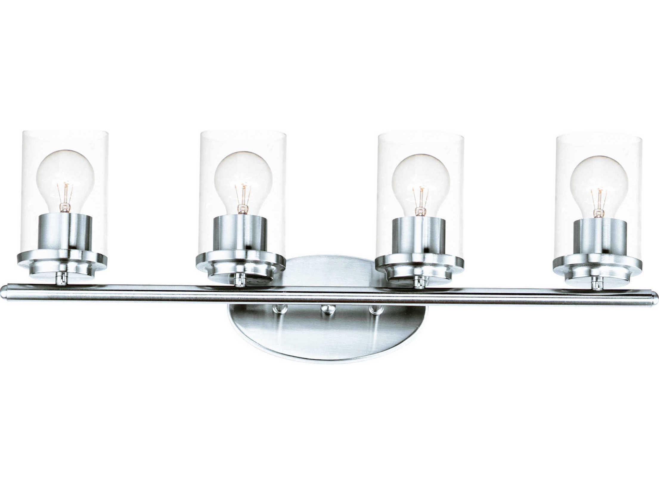Maxim Lighting Corona 4-Light Polished Chrome Glass Vanity Light