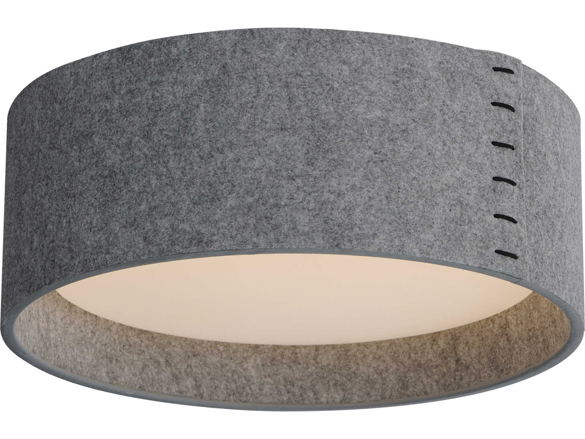 Maxim Lighting Prime 3-Light Gray LED Drum Flush Mount