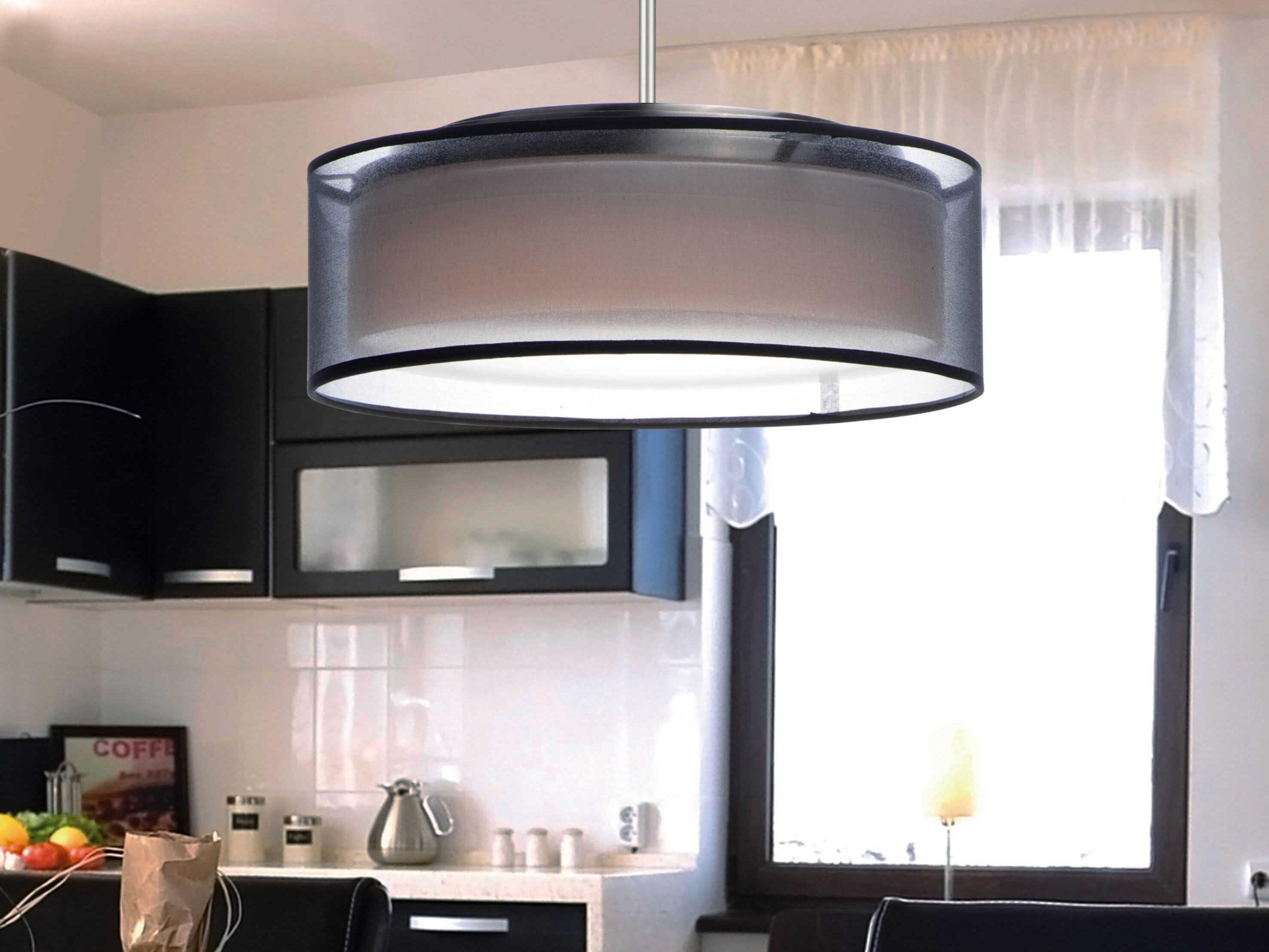 Maxim Lighting Prime 5-Light Satin Nickel LED Drum Pendant