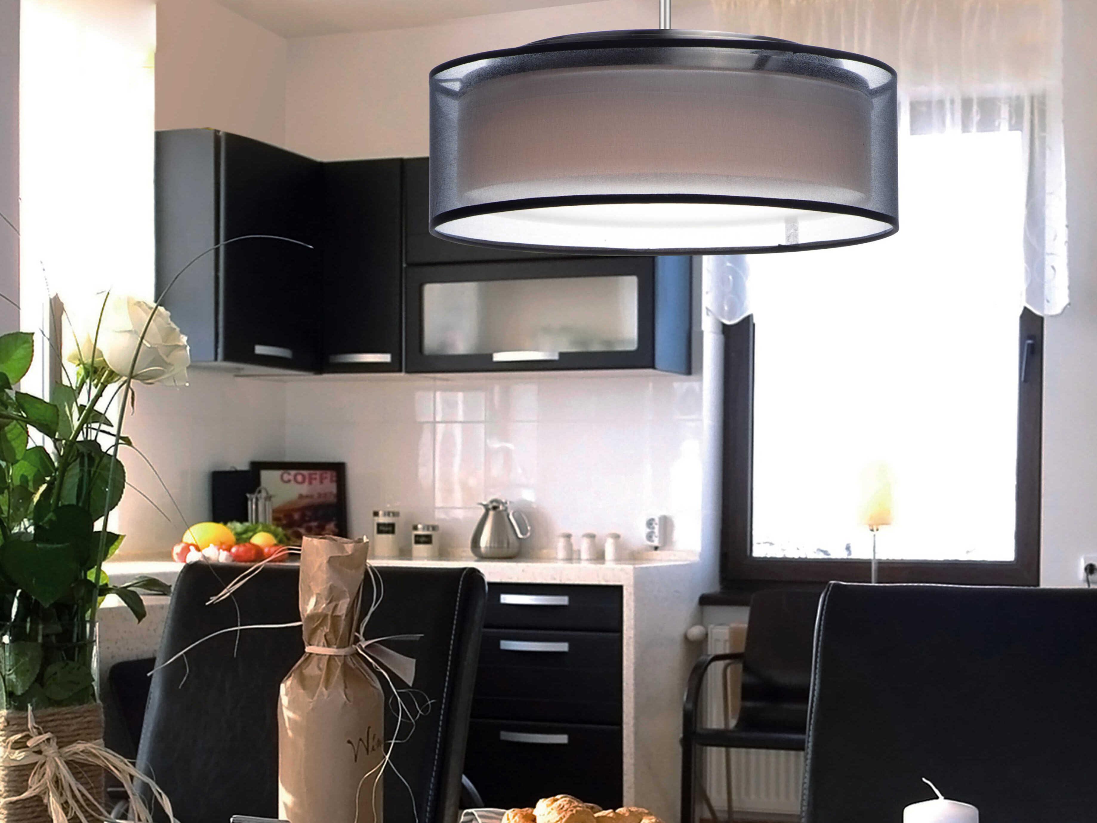 Maxim Lighting Prime 5-Light Satin Nickel LED Drum Pendant