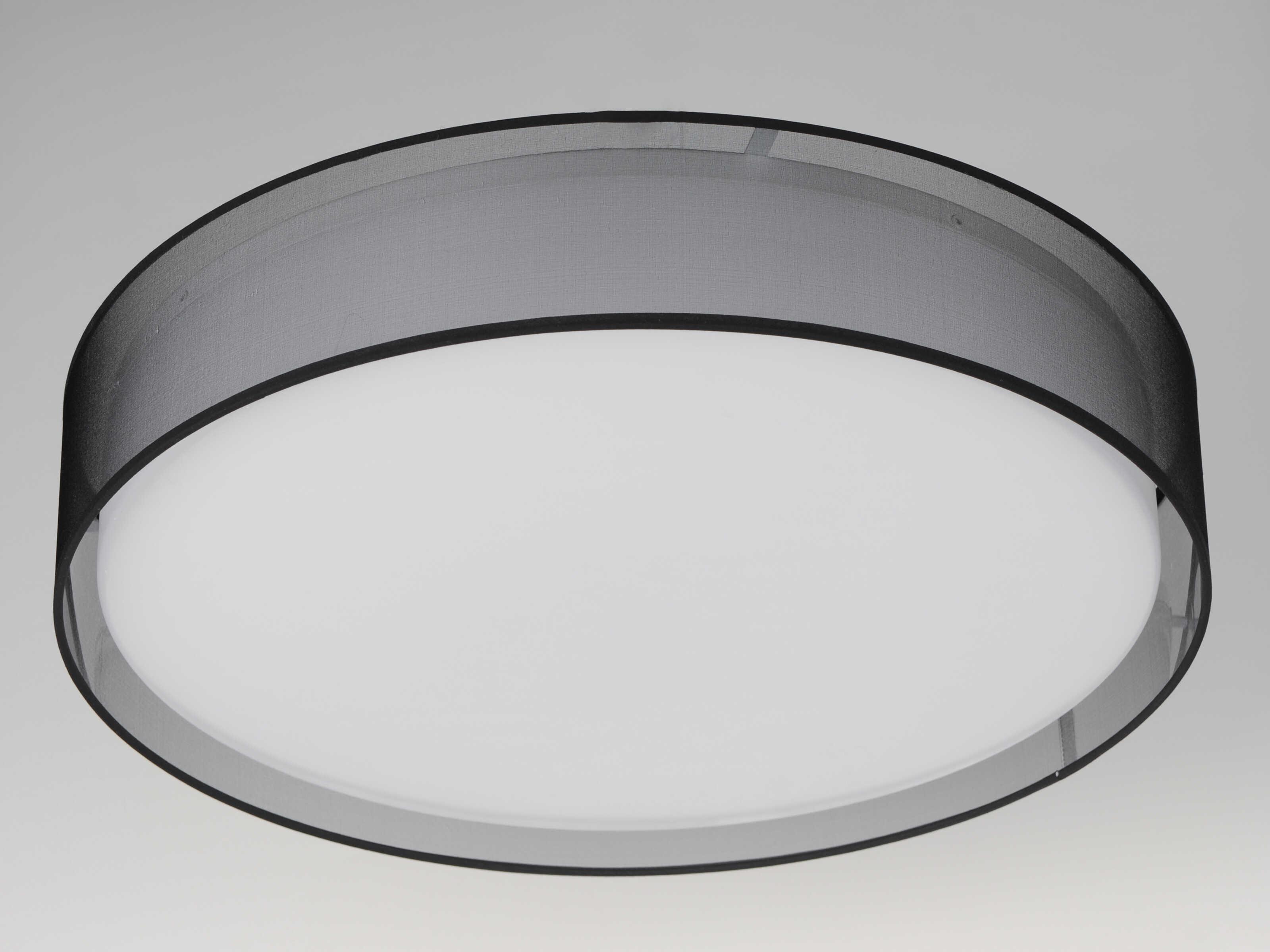 Maxim Lighting Prime 1-Light Black Organza LED Drum Flush Mount