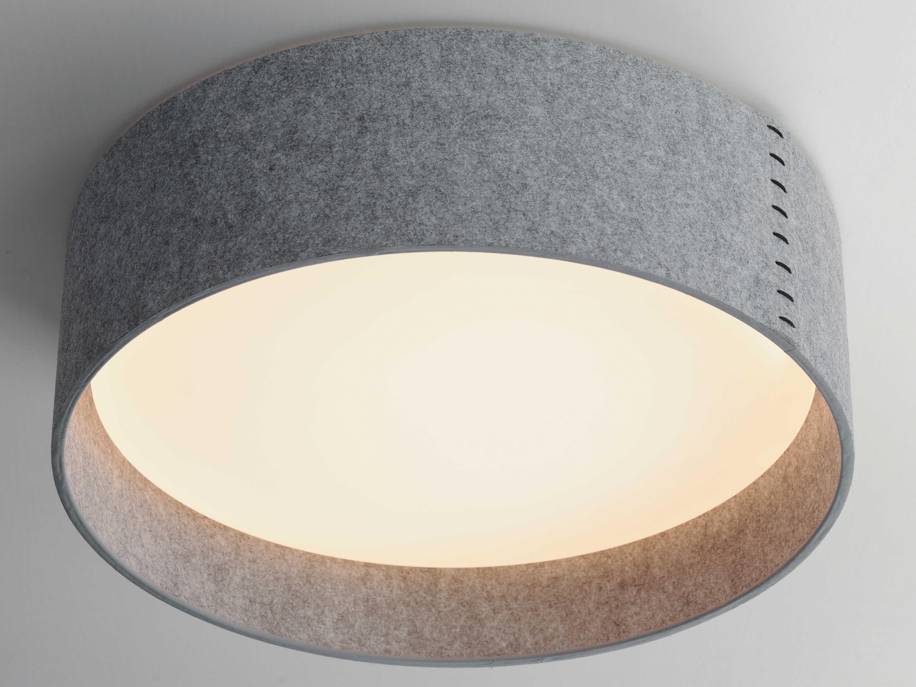 Maxim Lighting Prime 1-Light Gray LED Drum Flush Mount