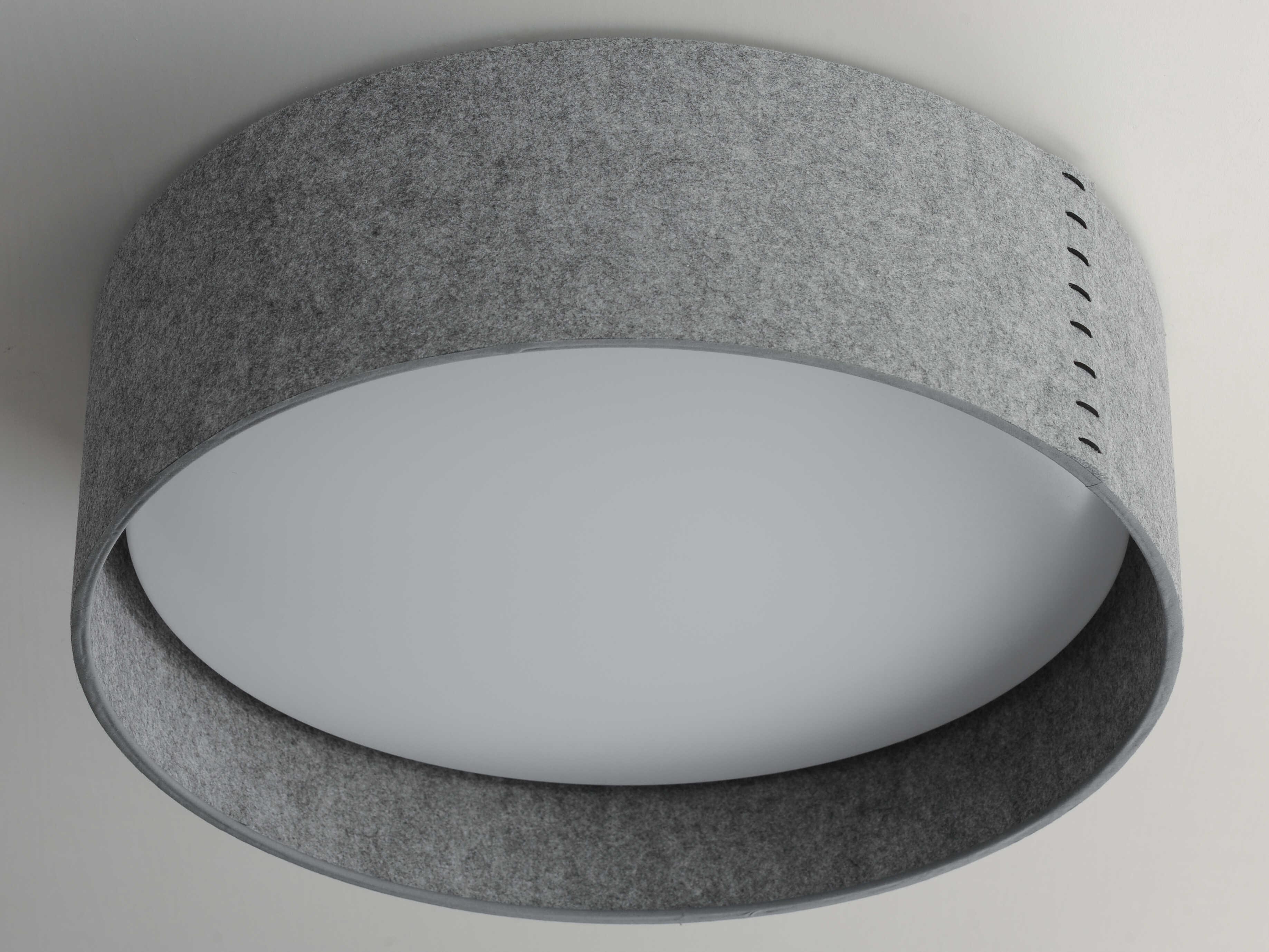 Maxim Lighting Prime 1-Light Gray LED Drum Flush Mount
