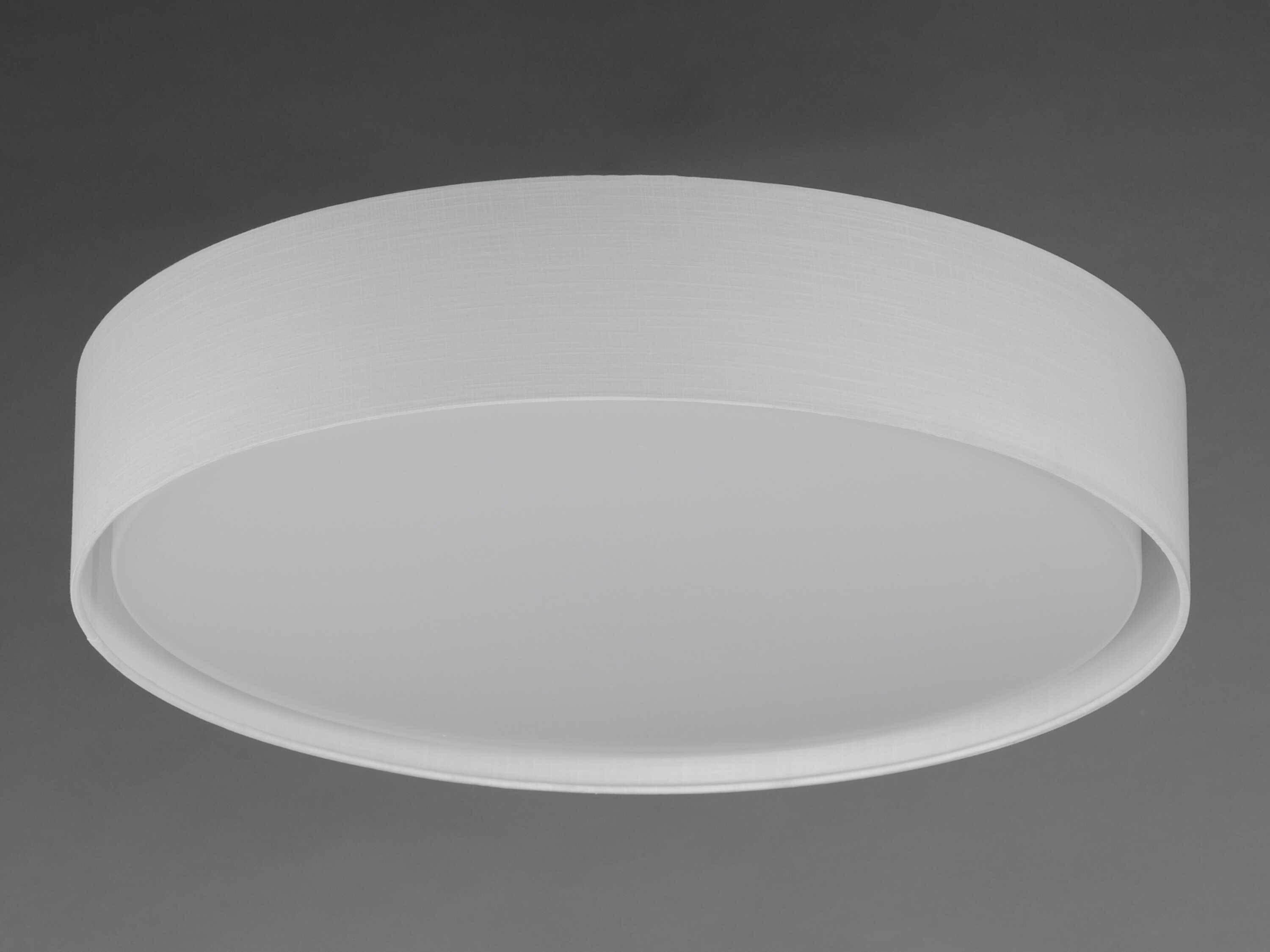 Maxim Lighting Prime 1-Light White Linen LED Drum Flush Mount
