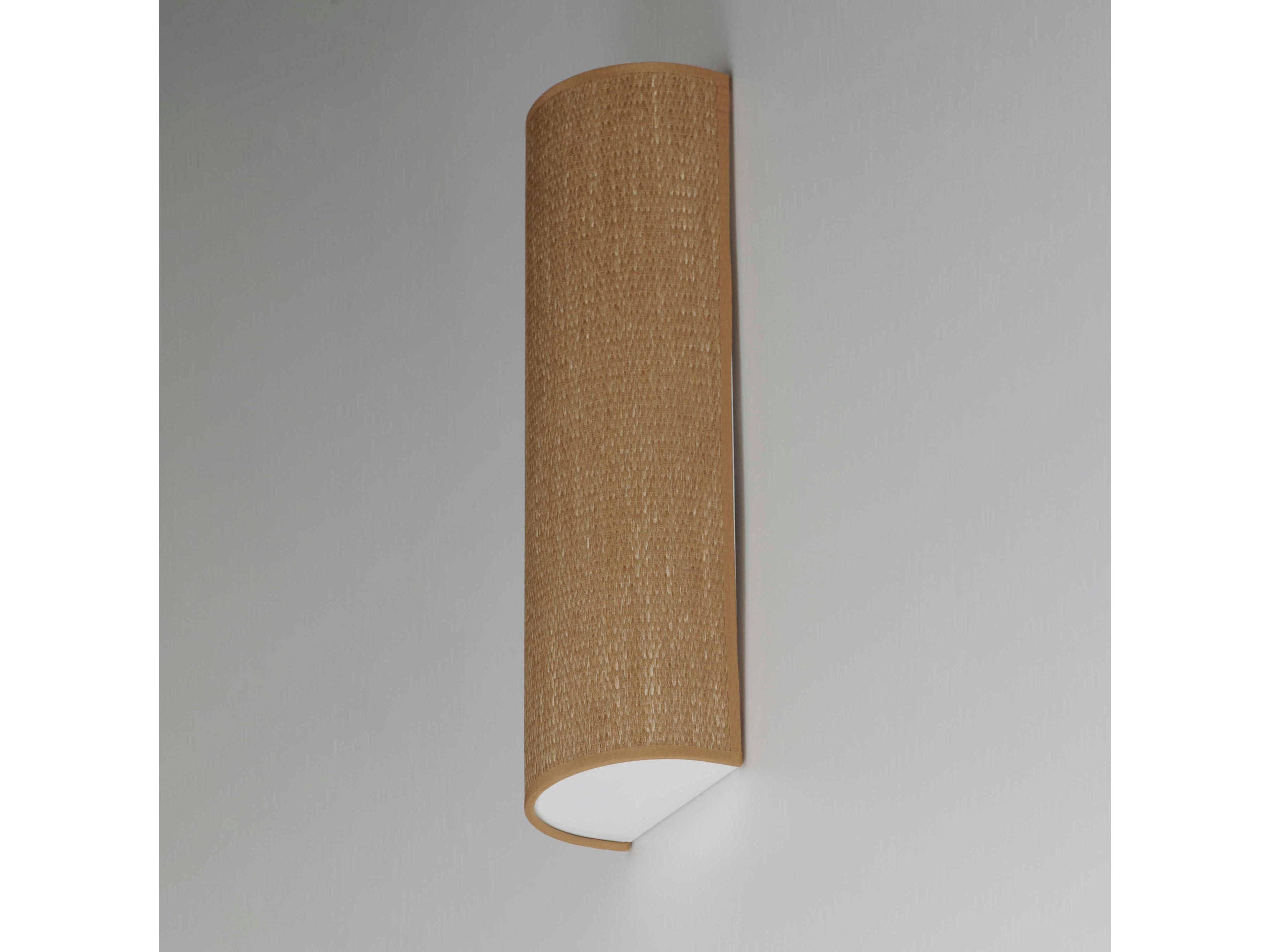 Maxim Lighting Prime 1-Light Grasscloth Brown LED Wall Sconce
