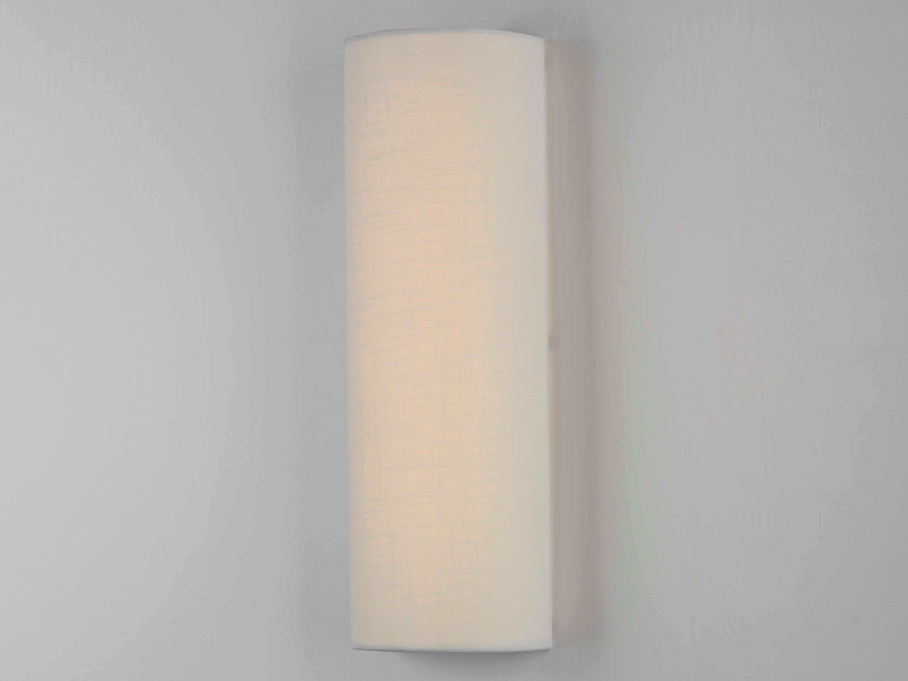 Maxim Lighting Prime 1-Light White Linen LED Wall Sconce