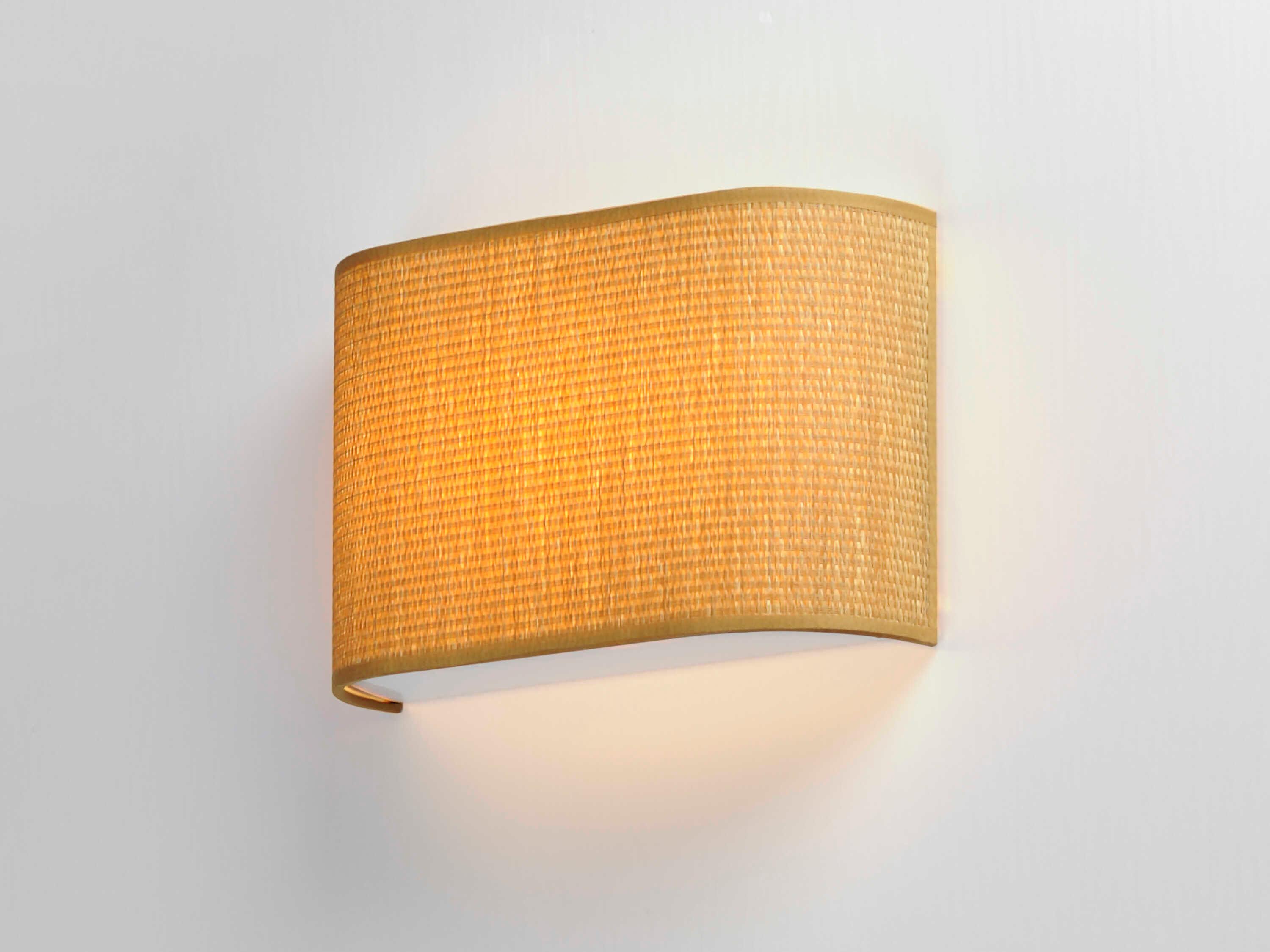 Maxim Lighting Prime 1-Light Grasscloth Brown LED Wall Sconce