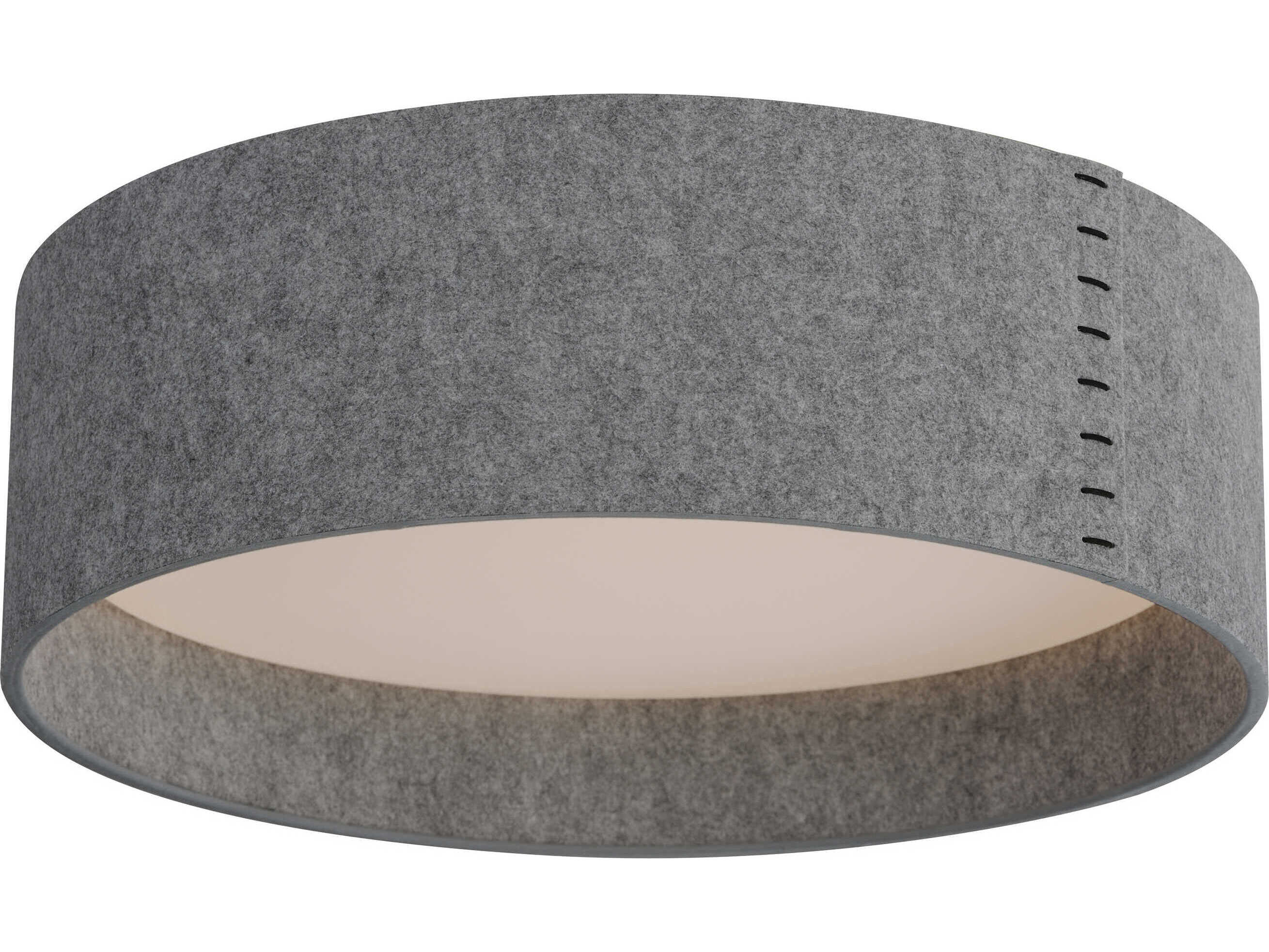 Maxim Lighting Prime 1-Light Gray LED Drum Flush Mount