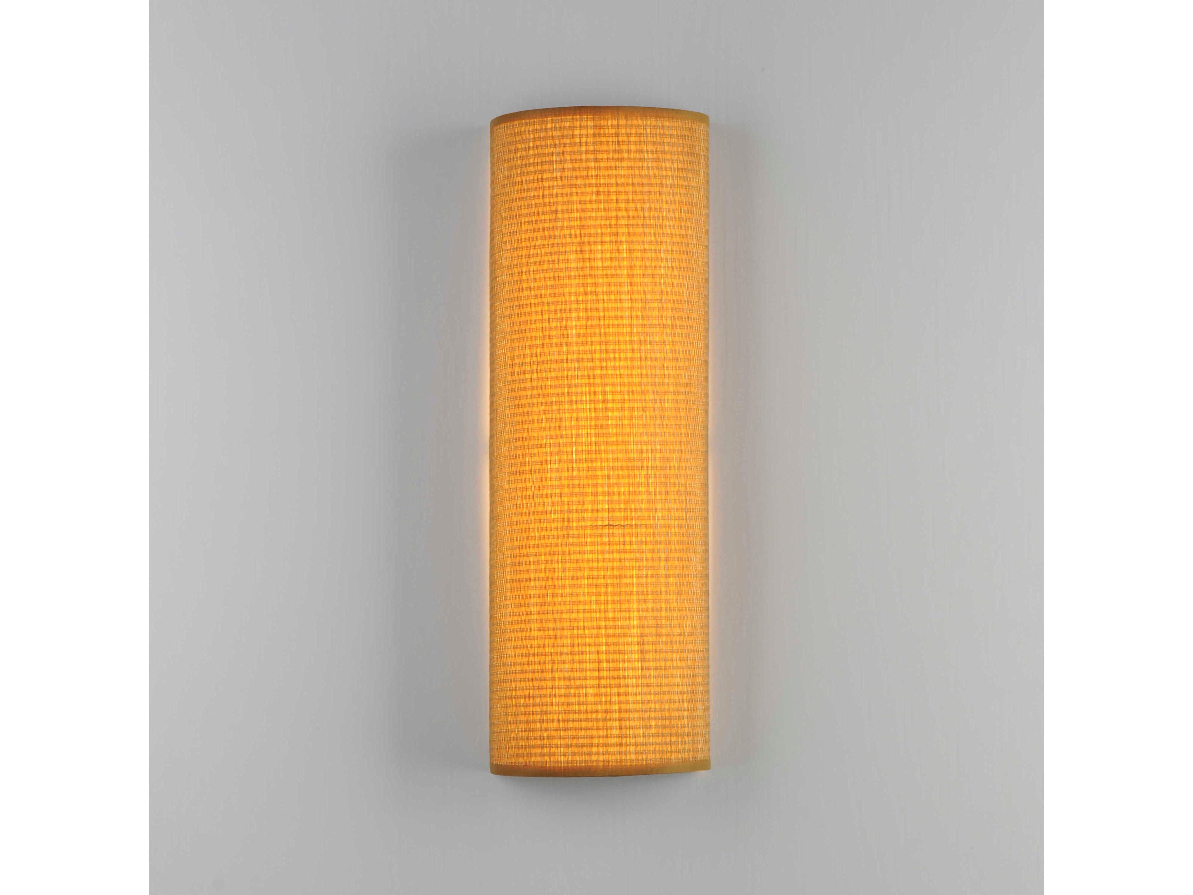 Maxim Lighting Prime 1-Light Grasscloth Brown LED Wall Sconce