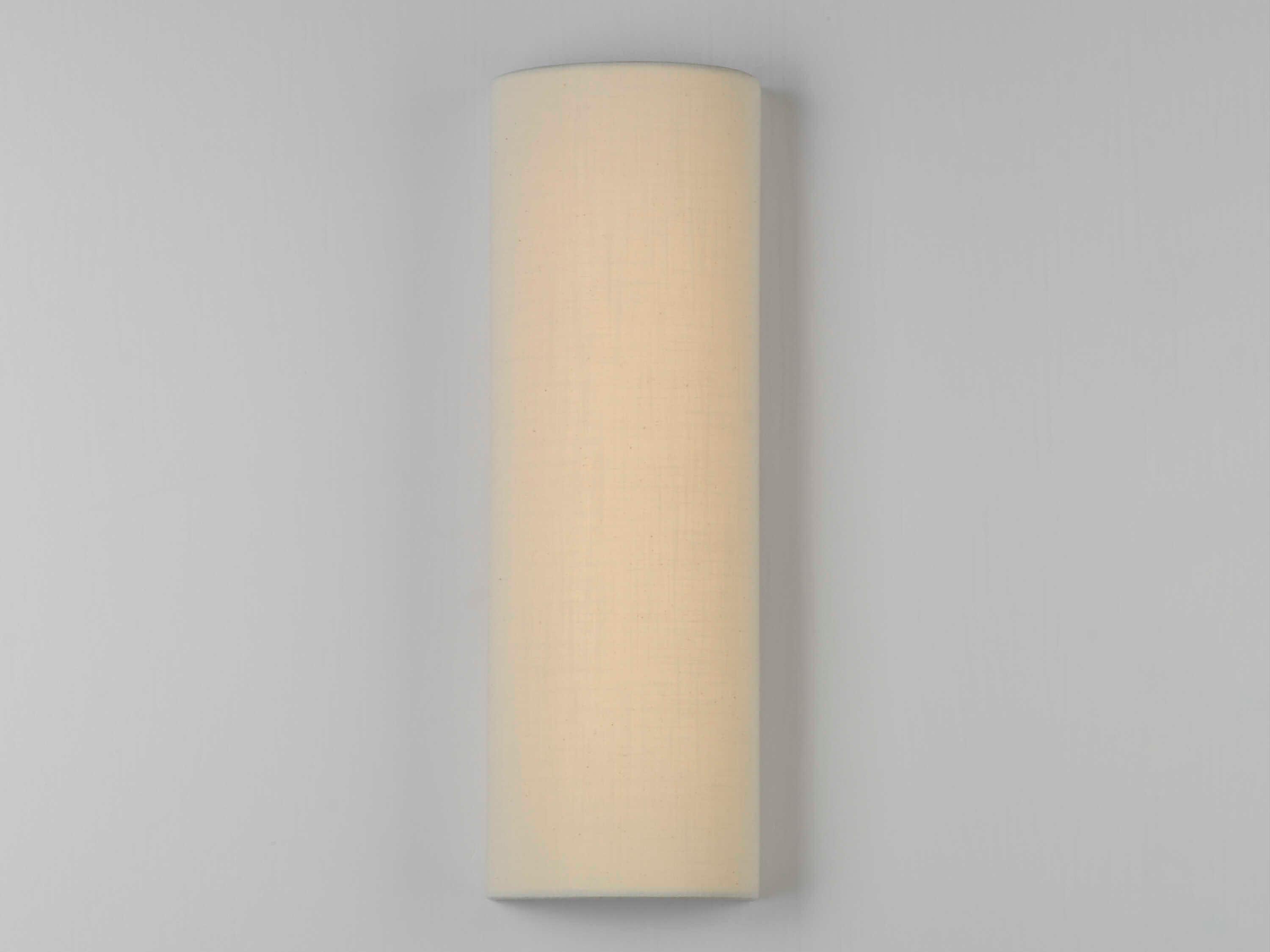 Maxim Lighting Prime 1-Light Oatmeal Linen White LED Wall Sconce