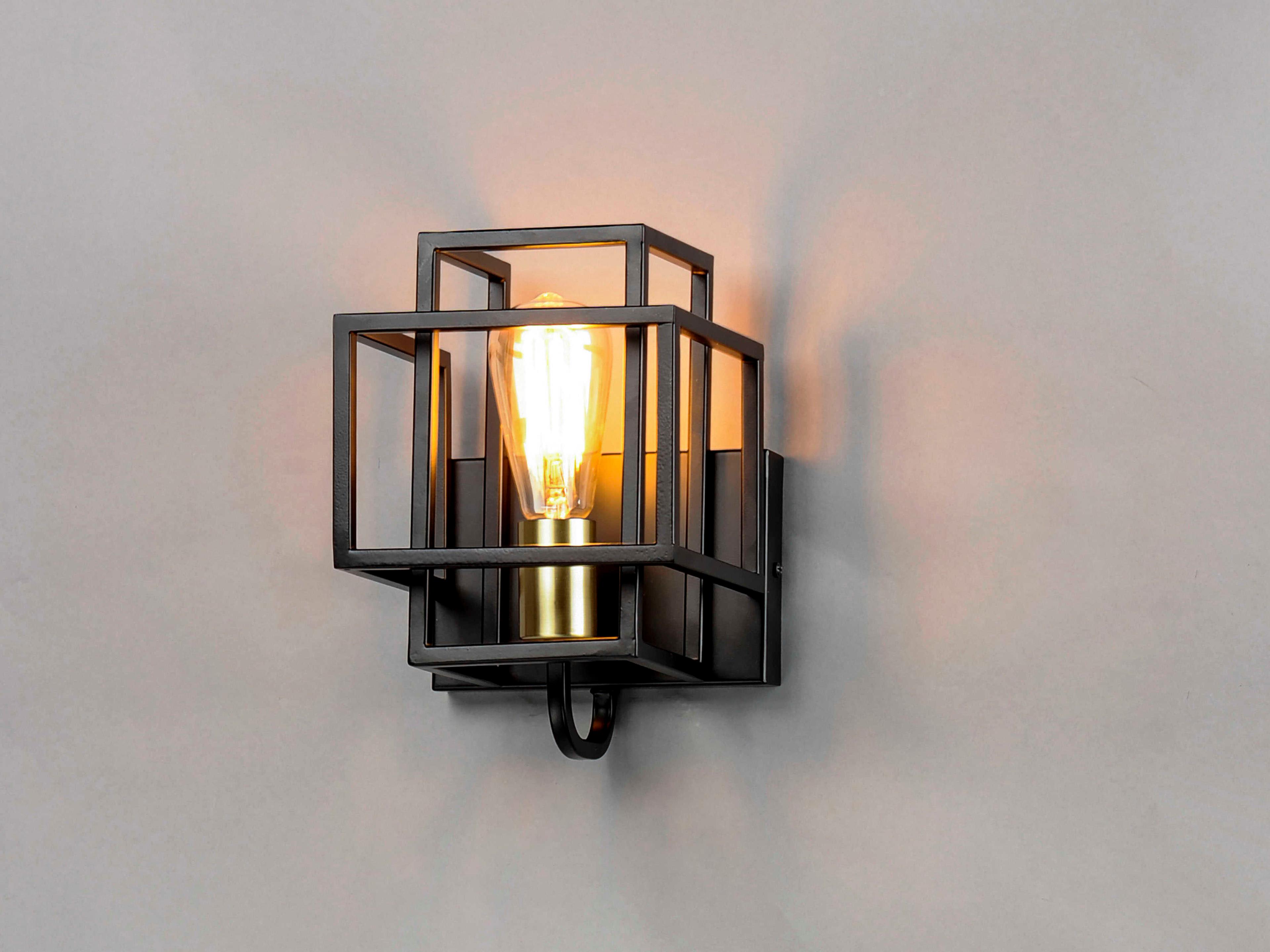 Maxim Lighting Liner 1-Light Black Satin Brass Wall Sconce