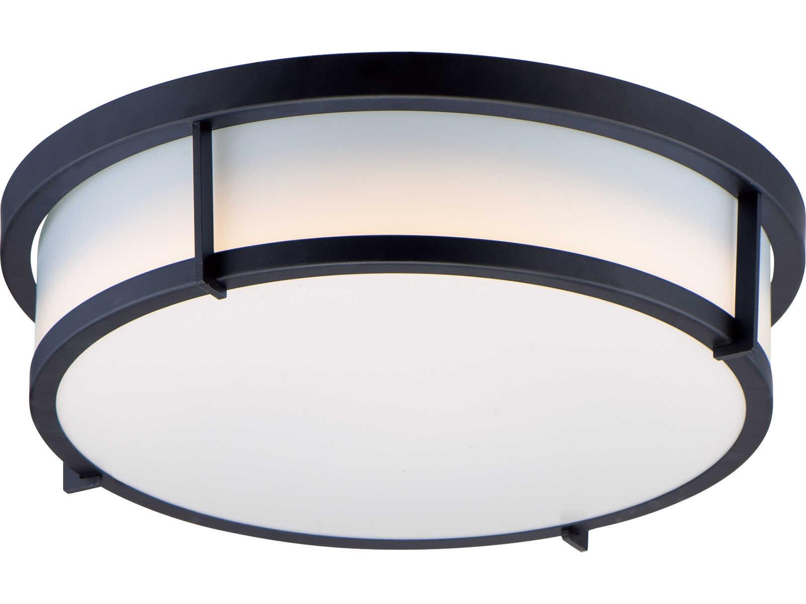 Maxim Lighting Rogue 1-Light Nickel LED Drum Flush Mount