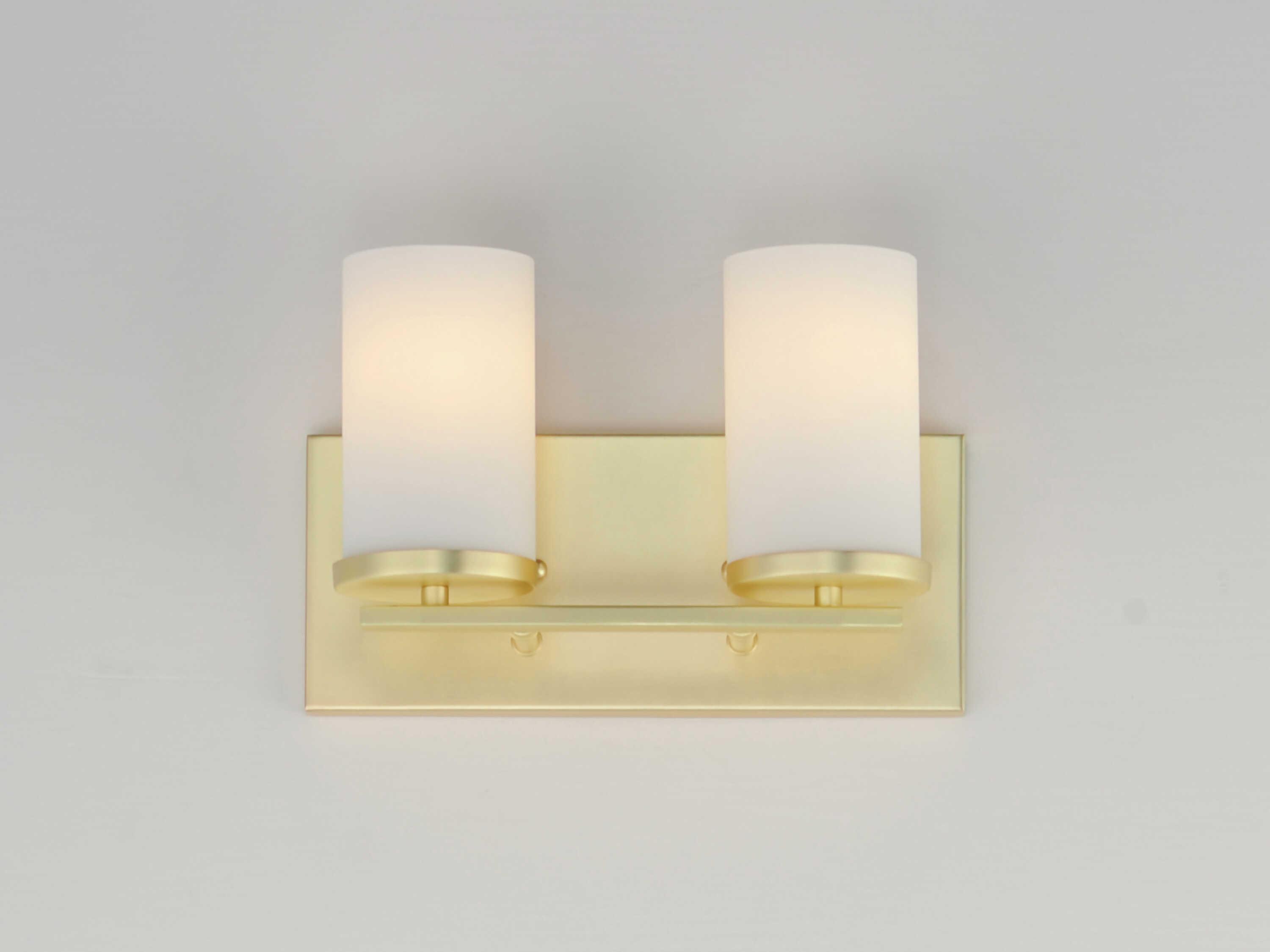Maxim Lighting Lateral 2-Light Satin Brass Vanity Light