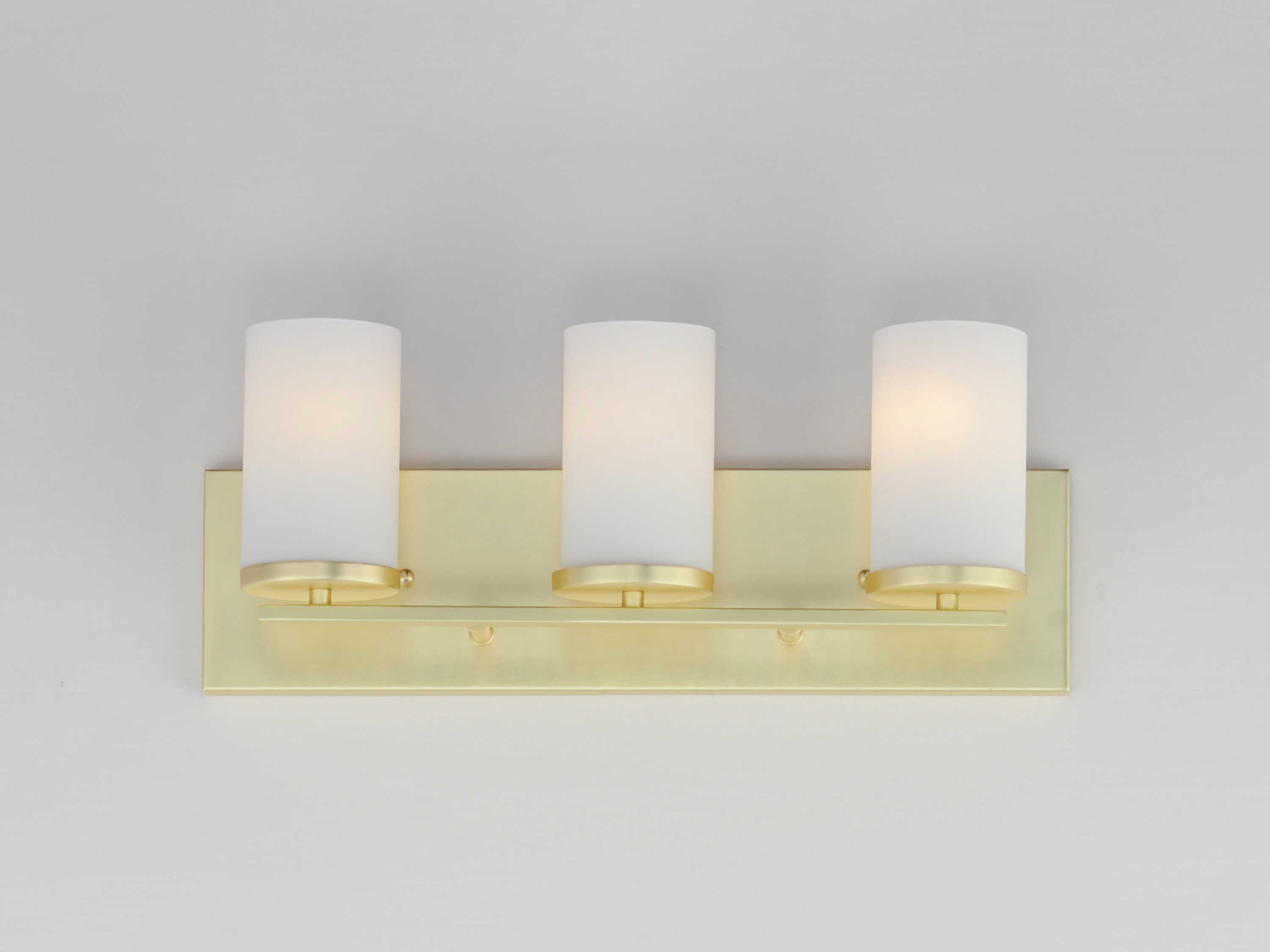 Maxim Lighting Lateral 3-Light Satin Brass Vanity Light