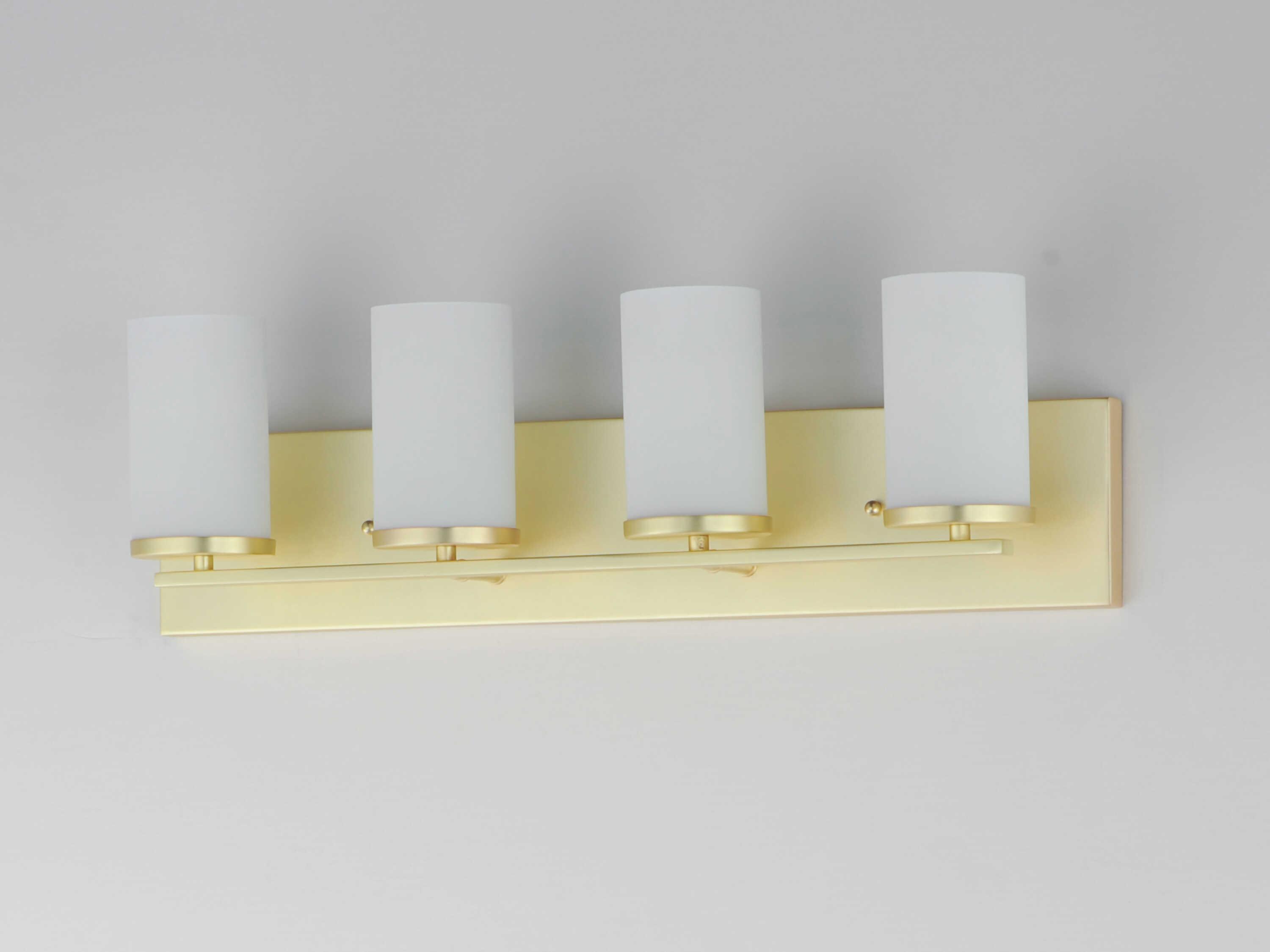 Maxim Lighting Lateral 4-Light Satin Brass Vanity Light