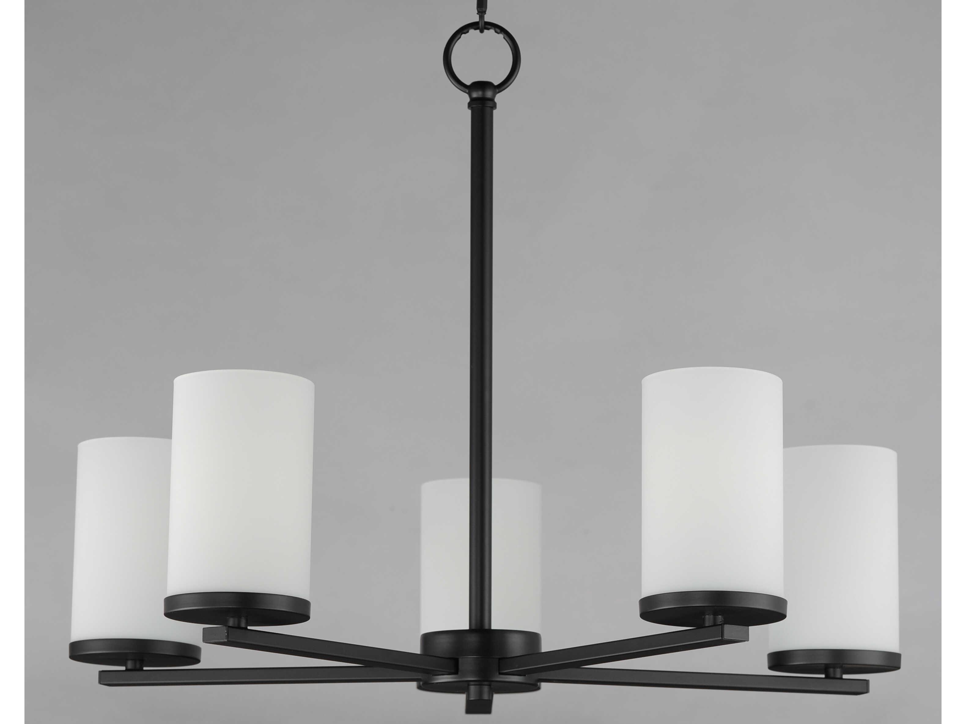Maxim Lighting Lateral 5-Light Black Cylinder Chandelier
