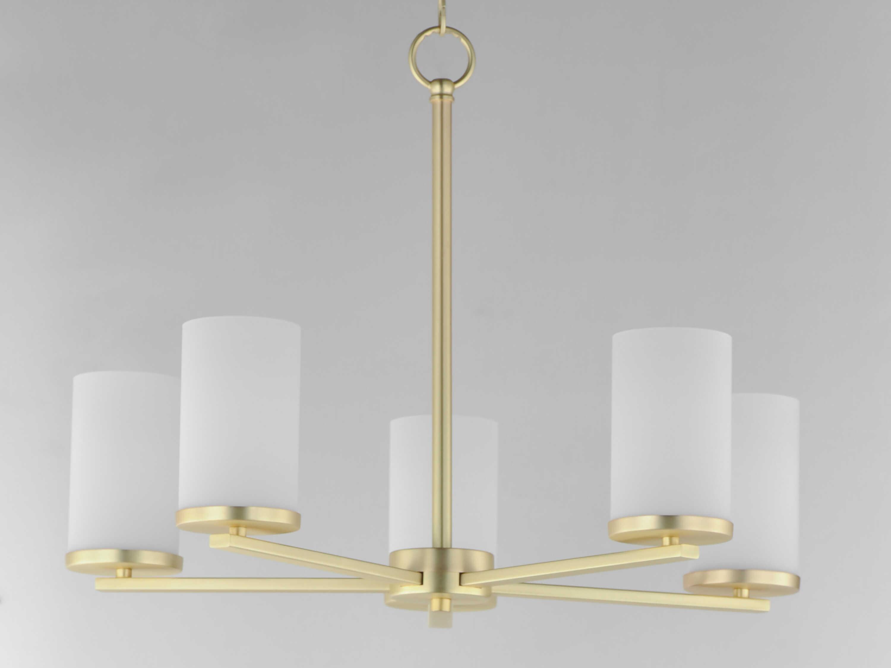 Maxim Lighting Lateral 5-Light Satin Brass Cylinder Chandelier