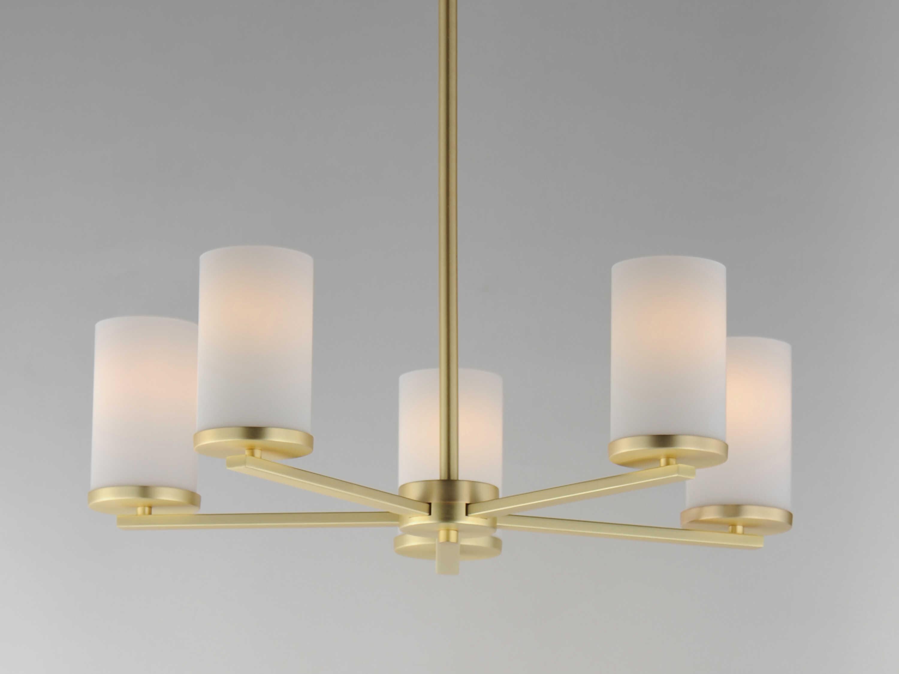 Maxim Lighting Lateral 5-Light Satin Brass Cylinder Chandelier