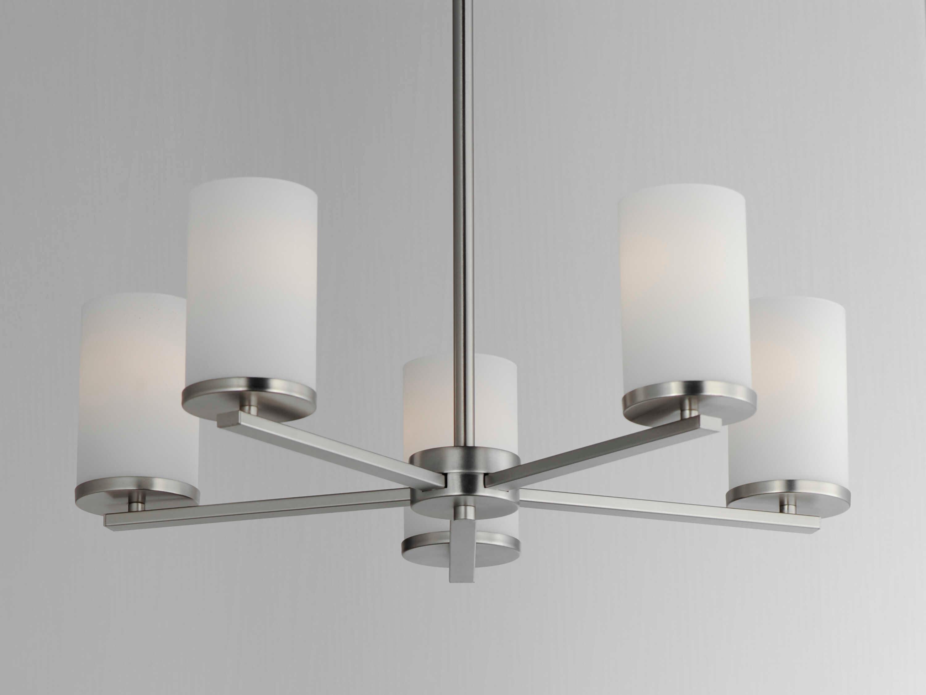 Maxim Lighting Lateral 5-Light Satin Nickel Cylinder Chandelier