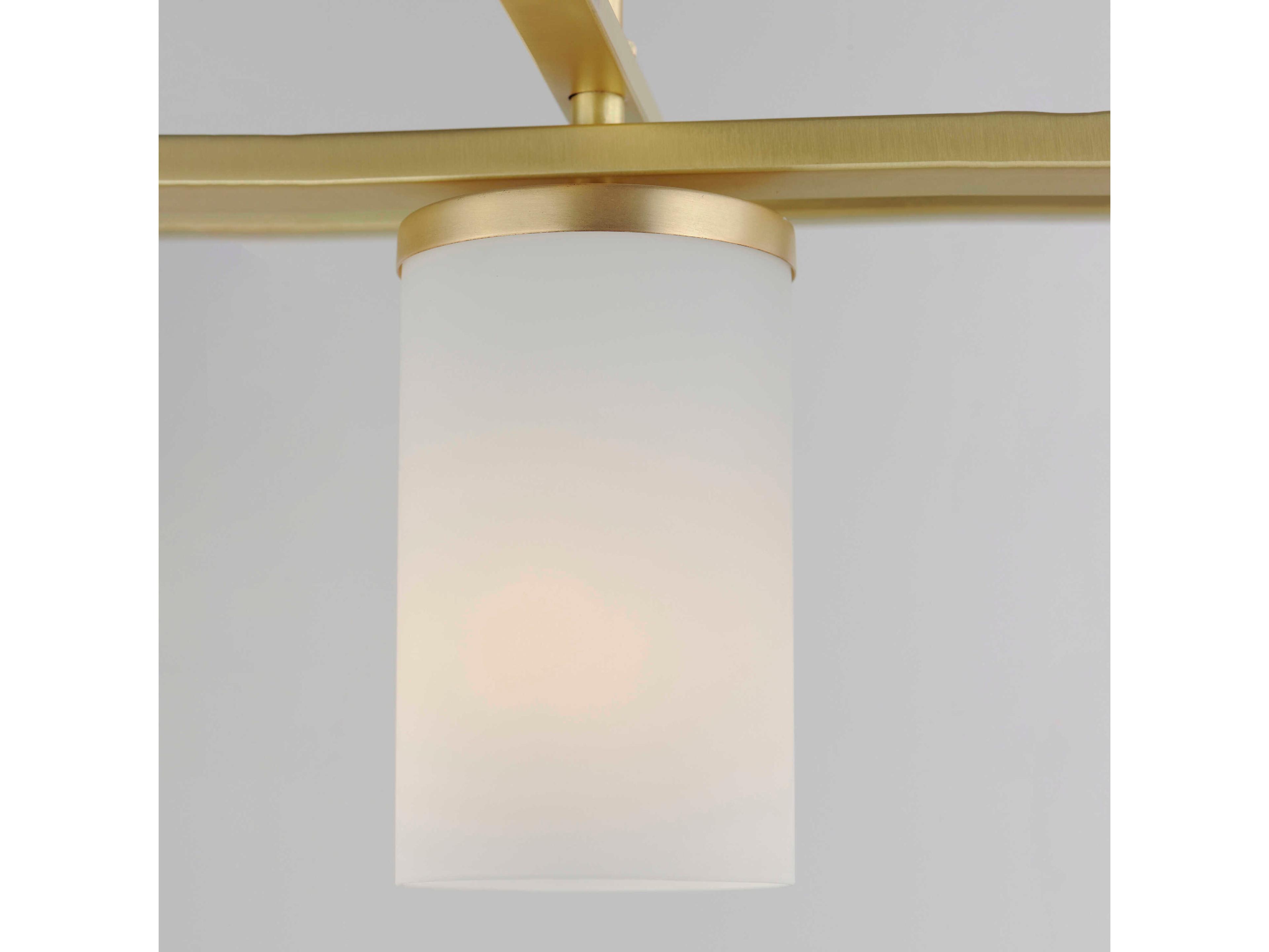 Maxim Lighting Lateral 4-Light Satin Brass Cylinder Island Pendant
