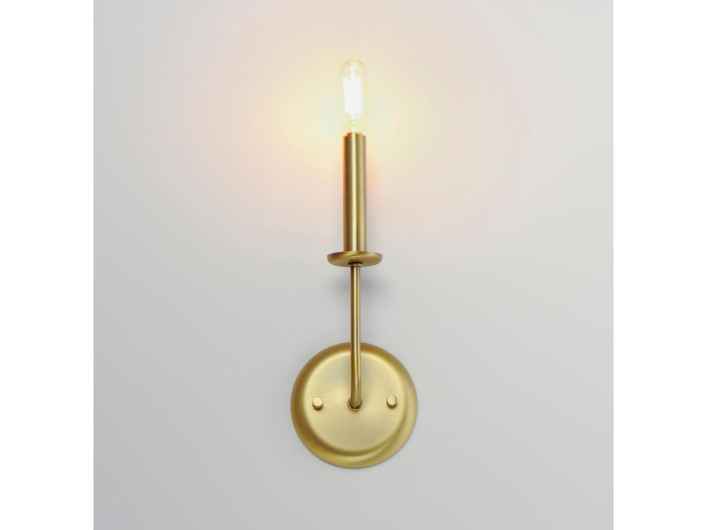 Maxim Lighting Wesley 1-Light Satin Brass Wall Sconce