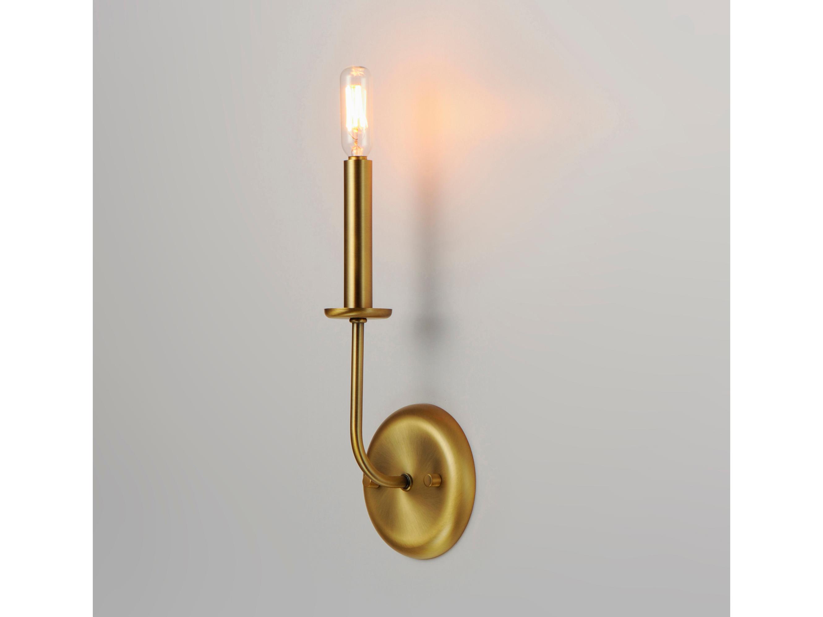 Maxim Lighting Wesley 1-Light Satin Brass Wall Sconce