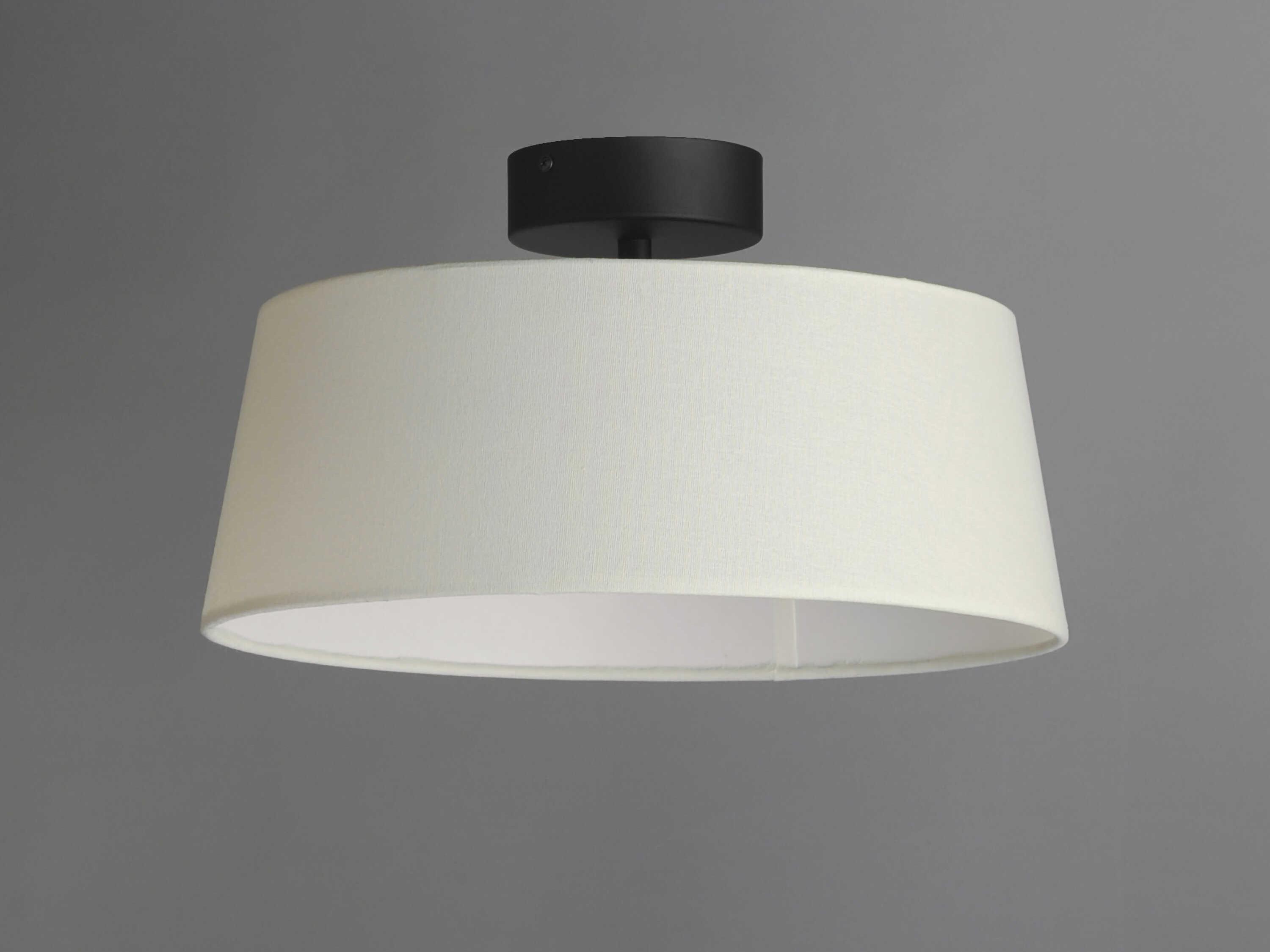 Maxim Lighting Paramount 1-Light Natural Aged Brass Drum Round Flush Mount