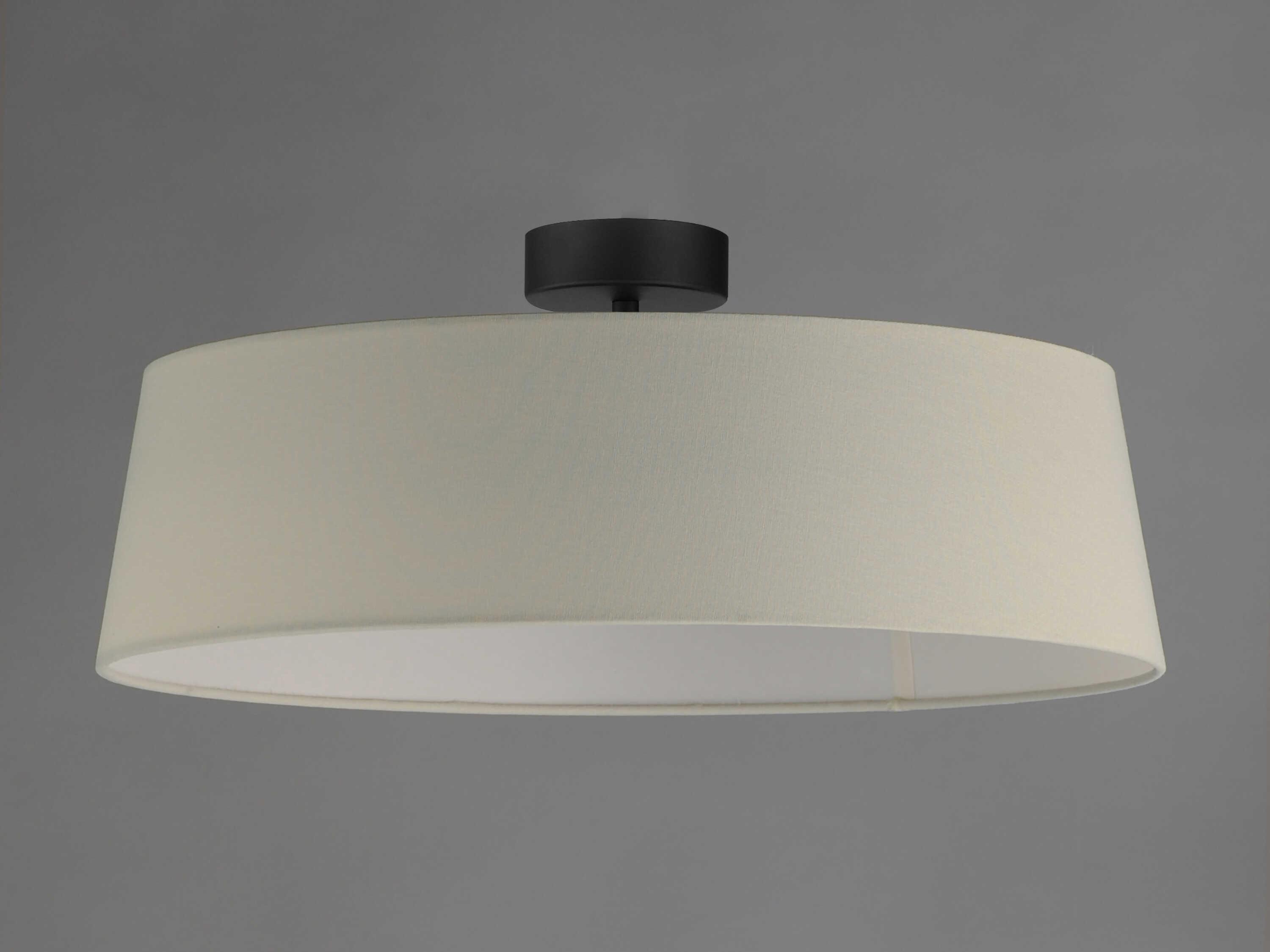 Maxim Lighting Paramount 1-Light Natural Aged Brass Drum Round Flush Mount