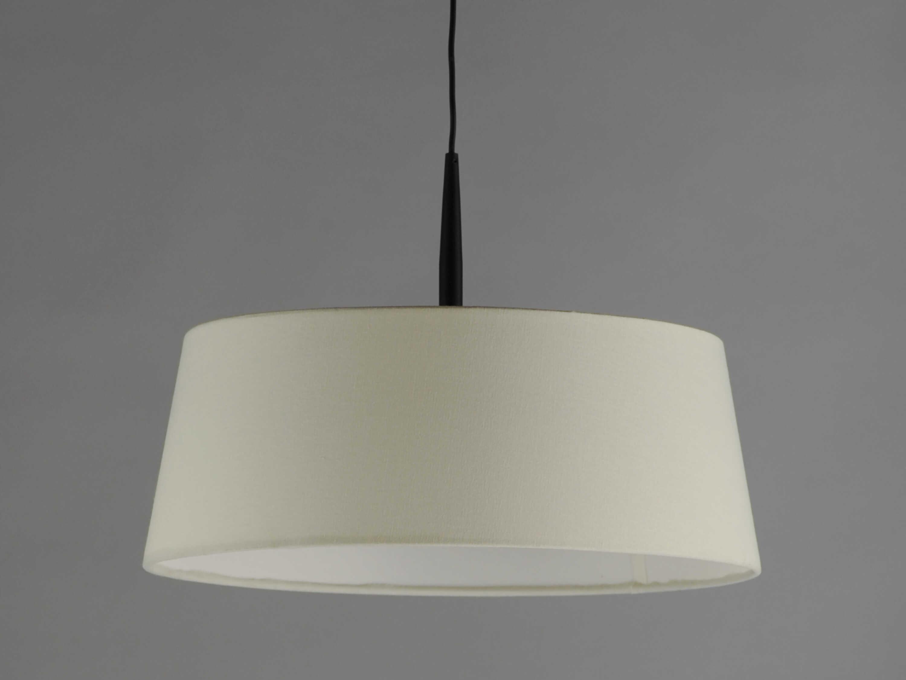 Maxim Lighting Paramount 1-Light Natural Aged Brass Drum Round Pendant