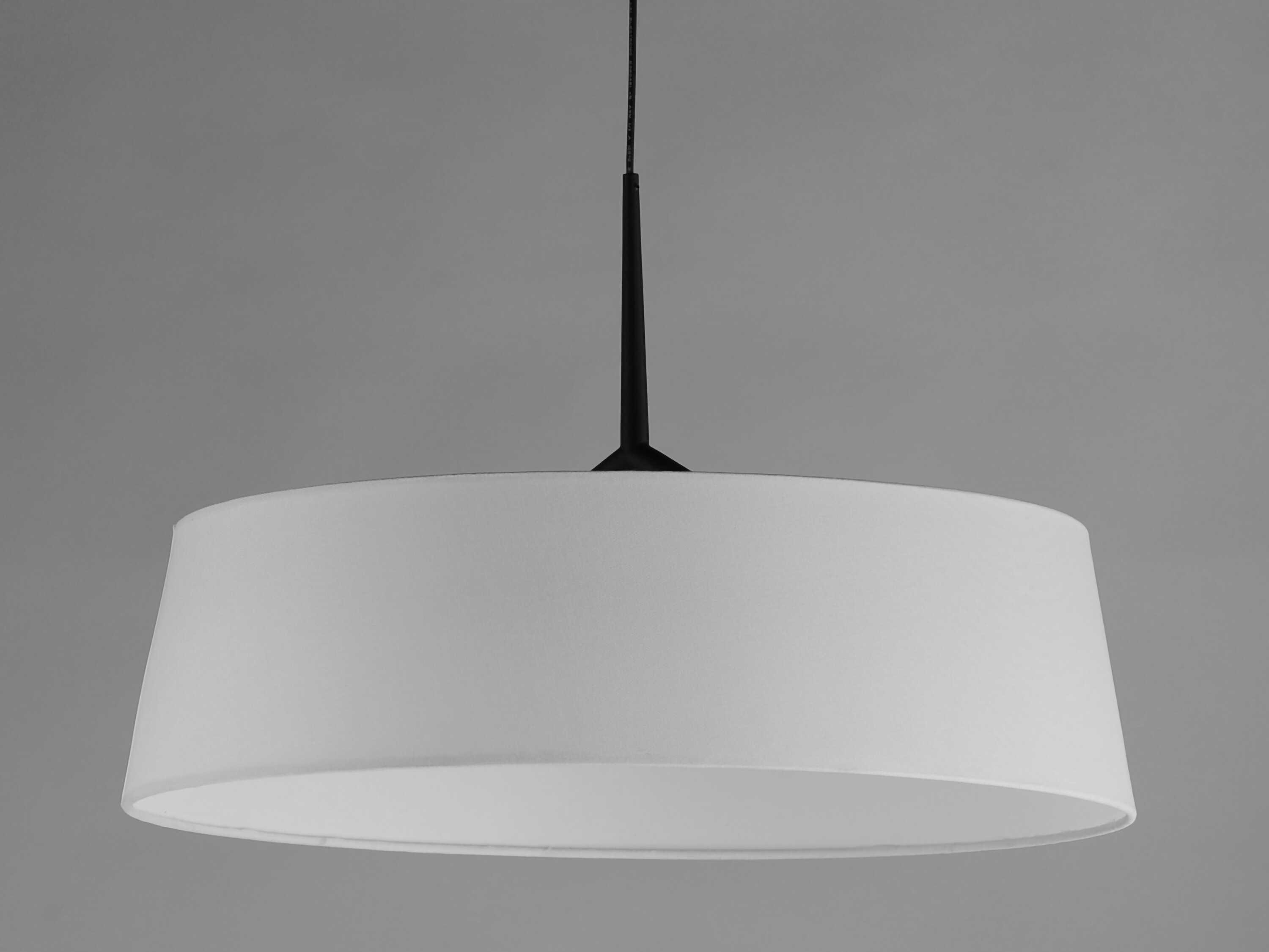 Maxim Lighting Paramount 1-Light Black Drum Round Pendant