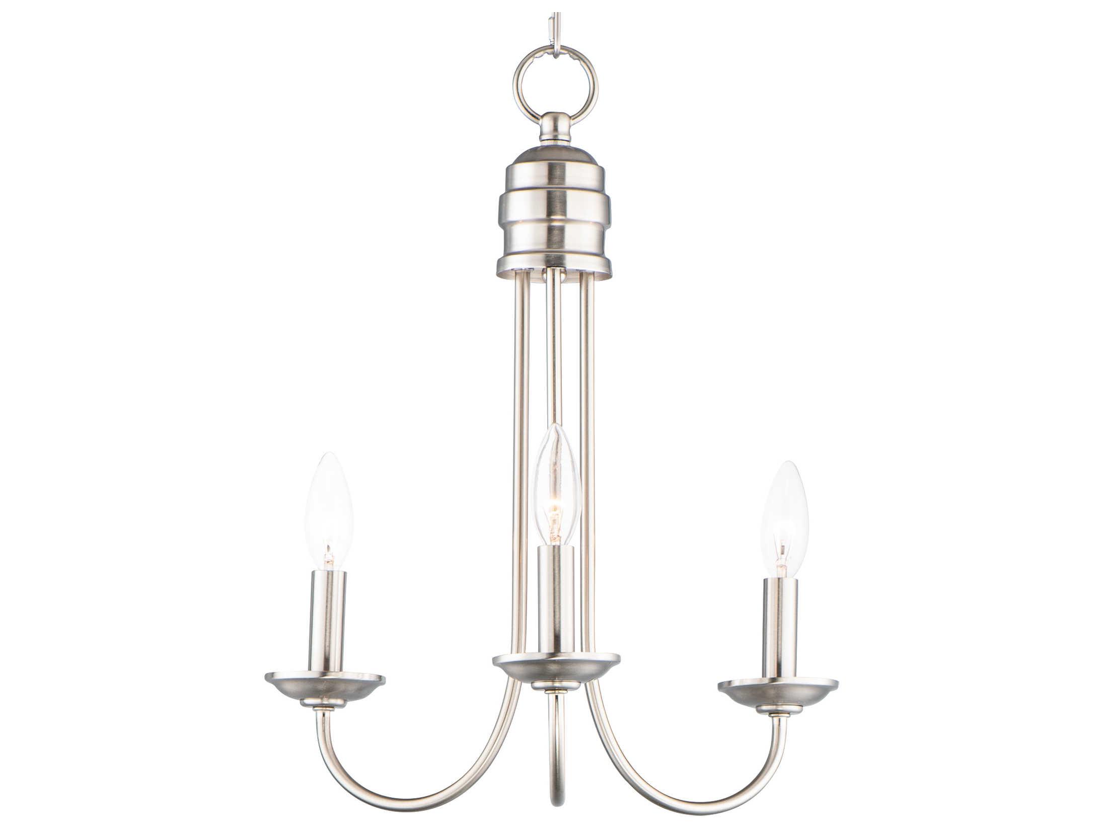 Maxim Lighting Logan 3-Light Bronze Candelabra Chandelier