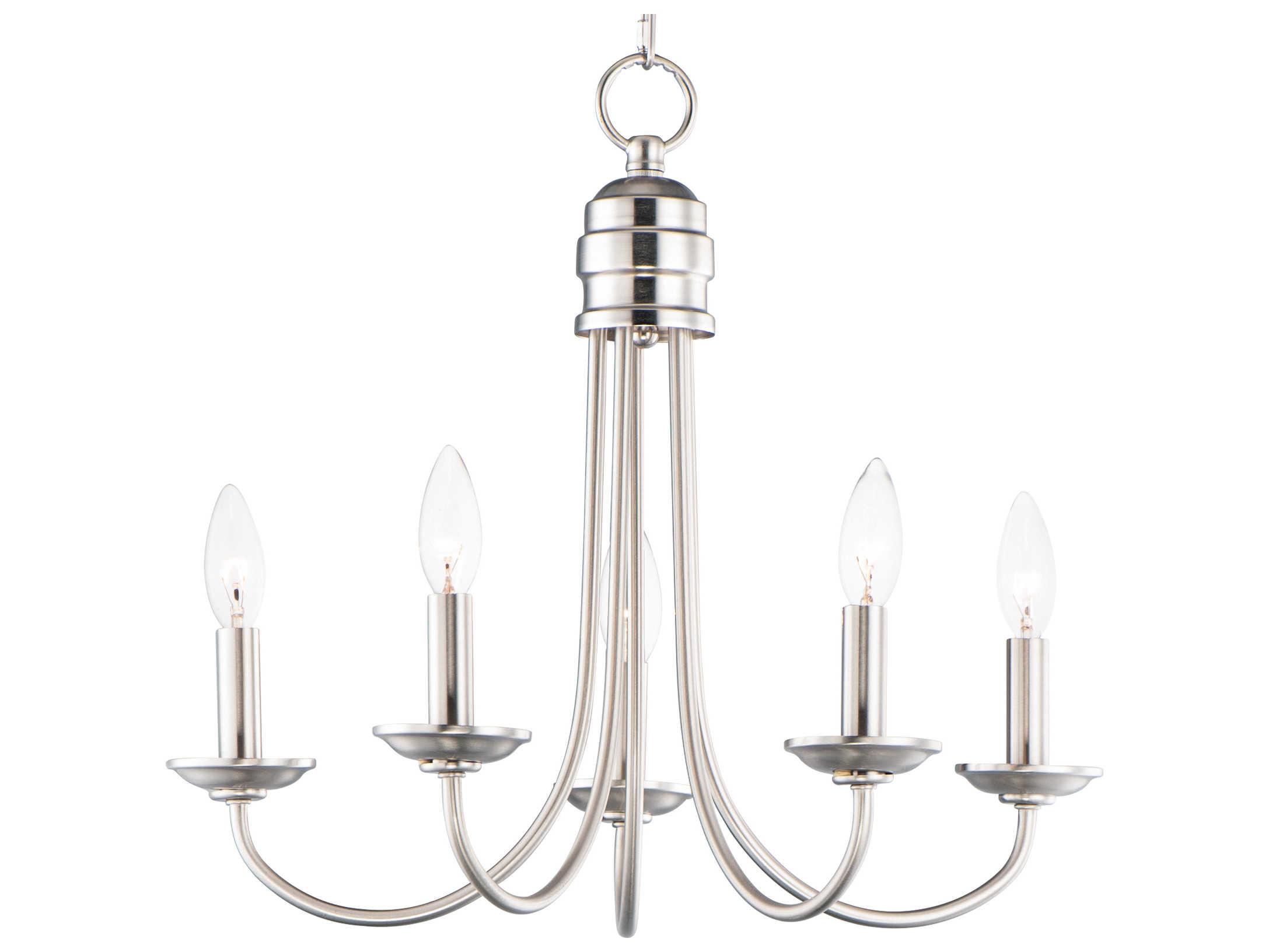 Maxim Lighting Logan 5-Light Bronze Candelabra Chandelier