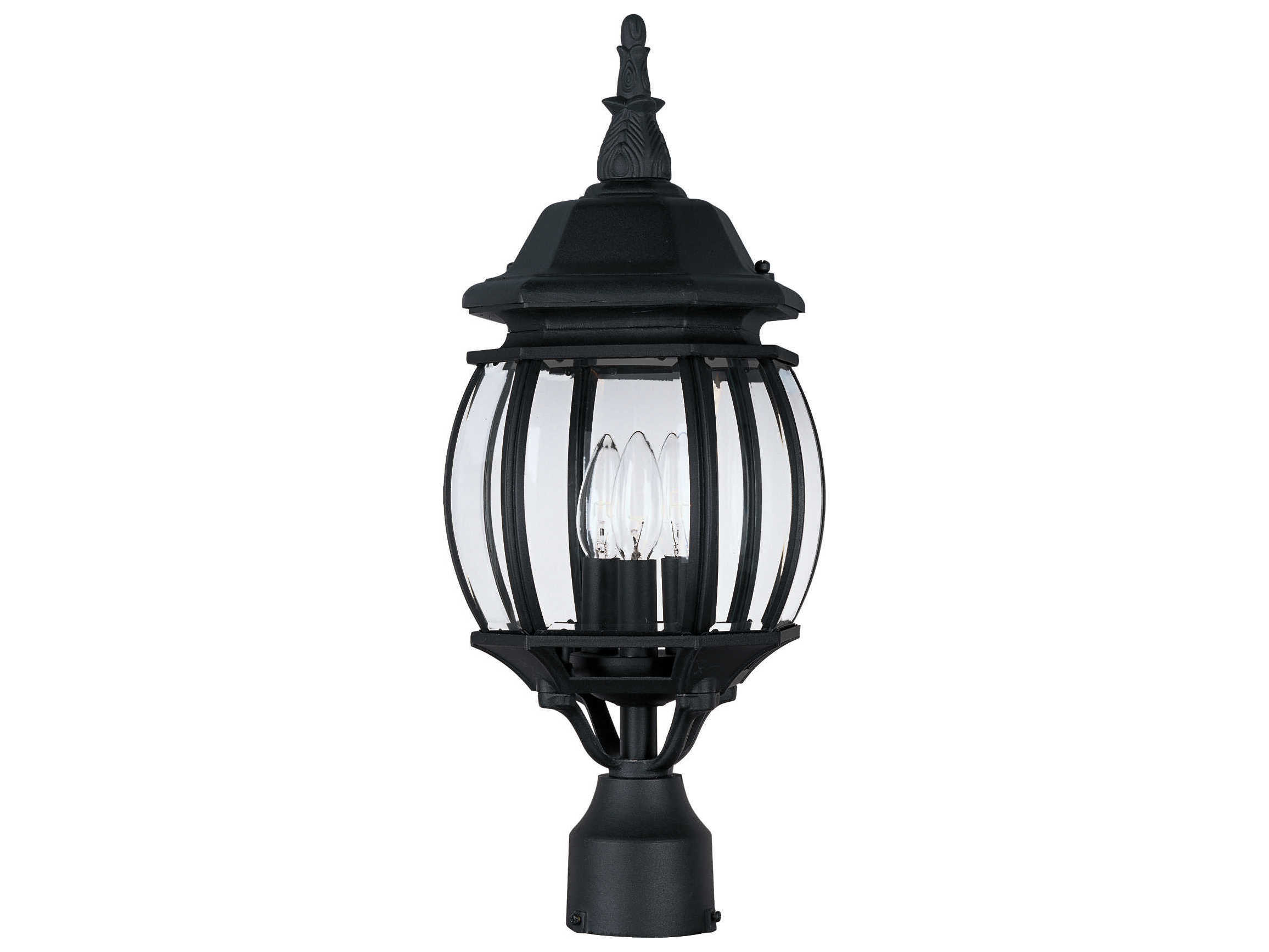 Maxim Lighting Crown Hill & Clear Glass Outdoor Post Light