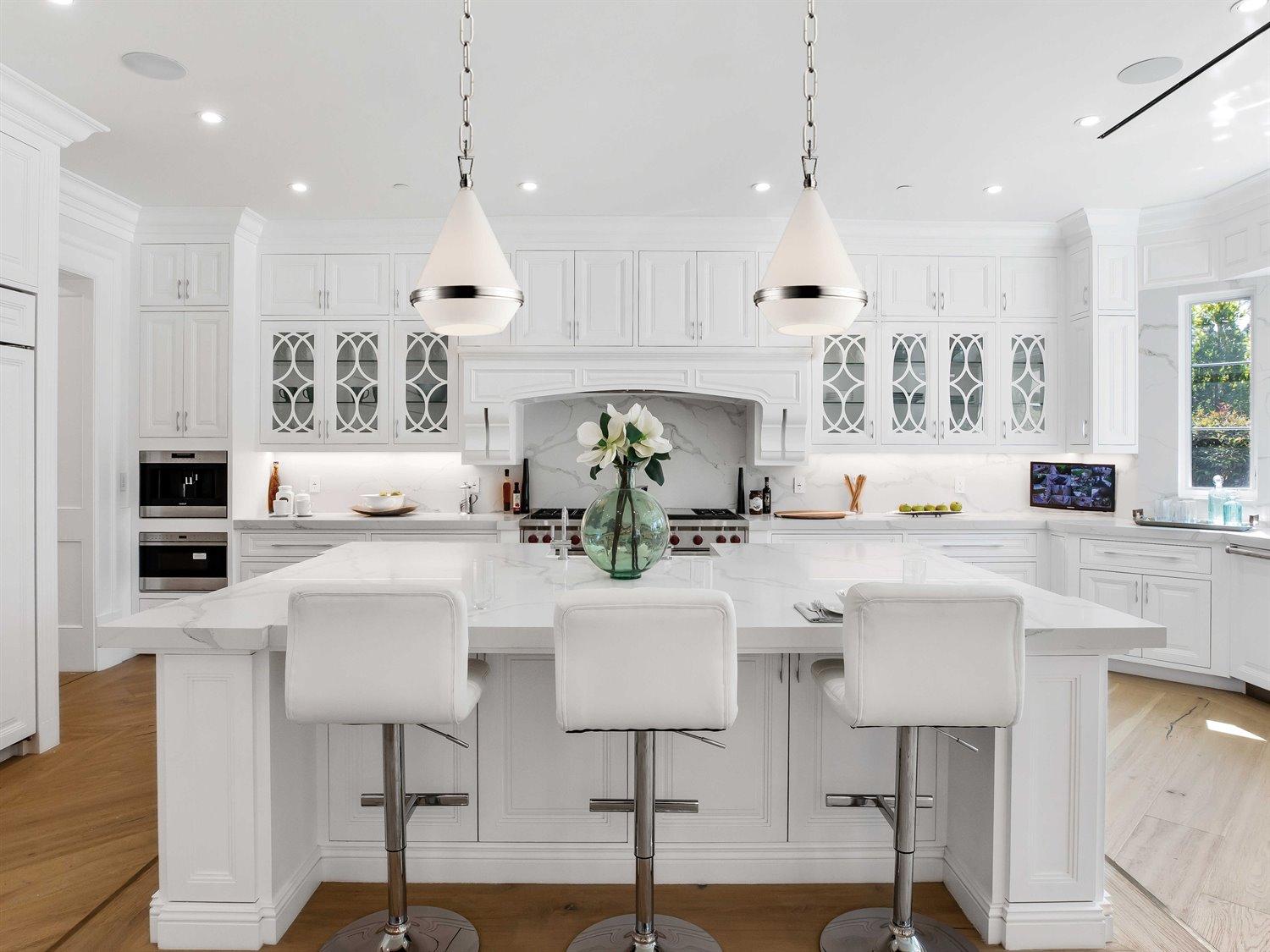 Maxim Lighting Giza 1-Light Polished Nickel Glass Dome Linear Mini Pendant