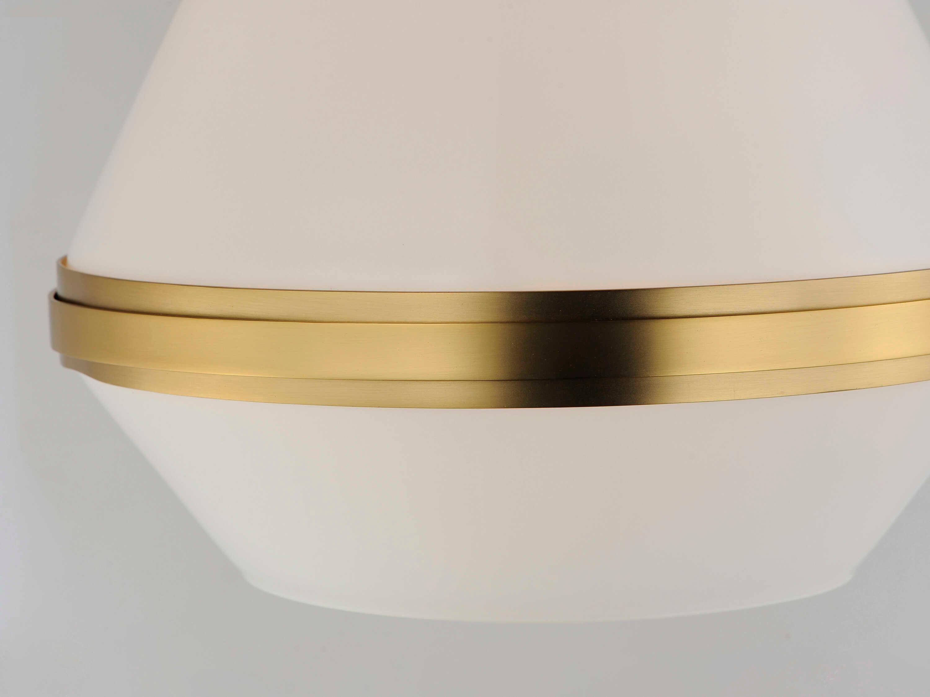 Maxim Lighting Giza 1-Light Satin Brass Glass Pendant