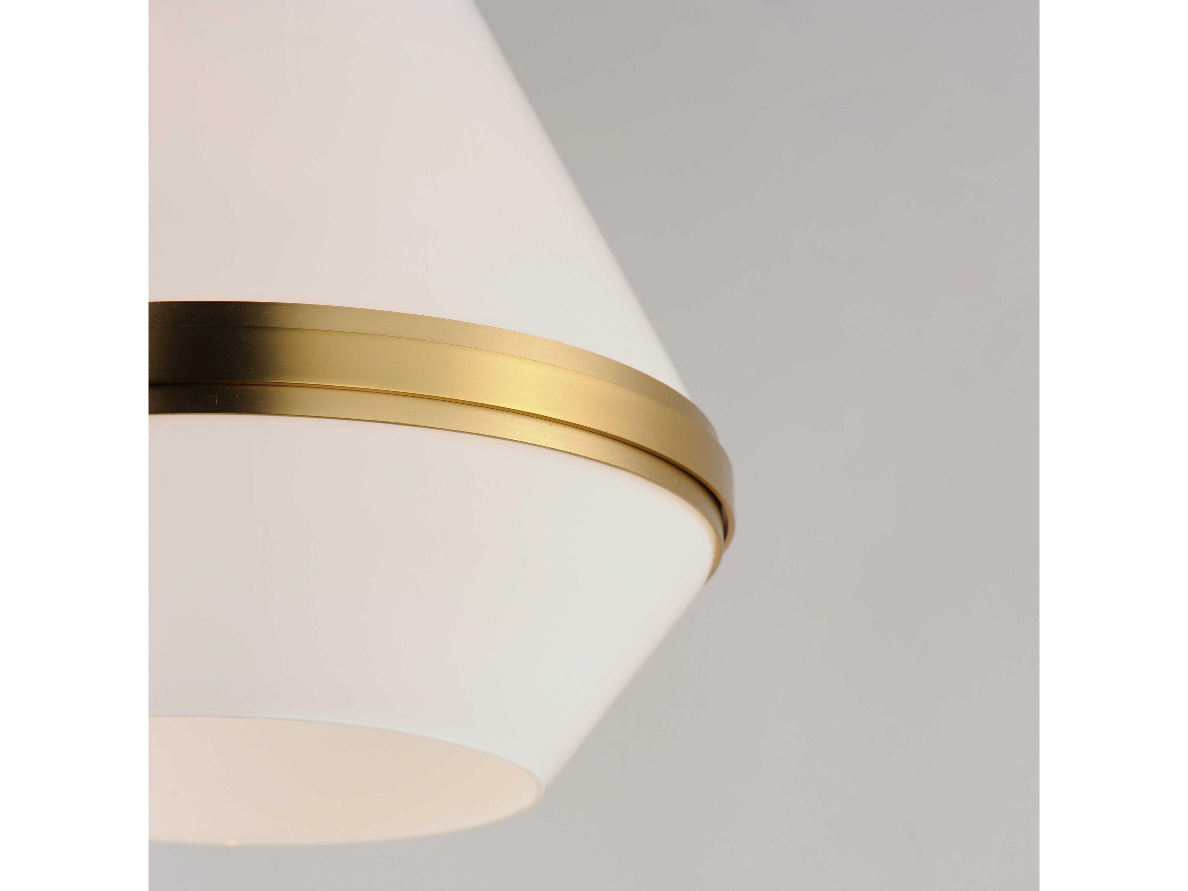 Maxim Lighting Giza 1-Light Satin Brass Glass Pendant