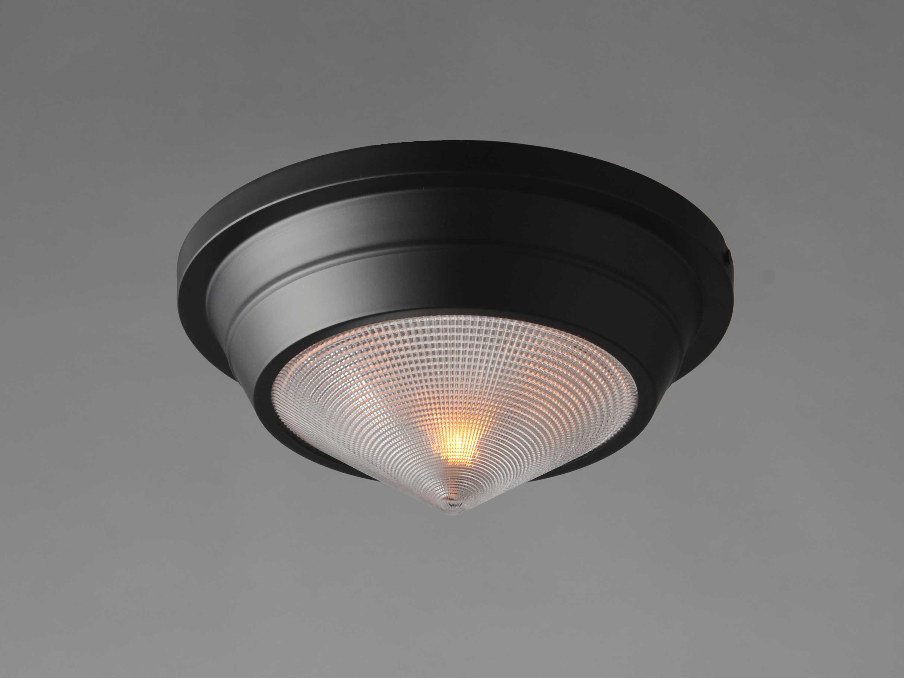 Maxim Lighting Hargreaves 1-Light Black Flush Mount