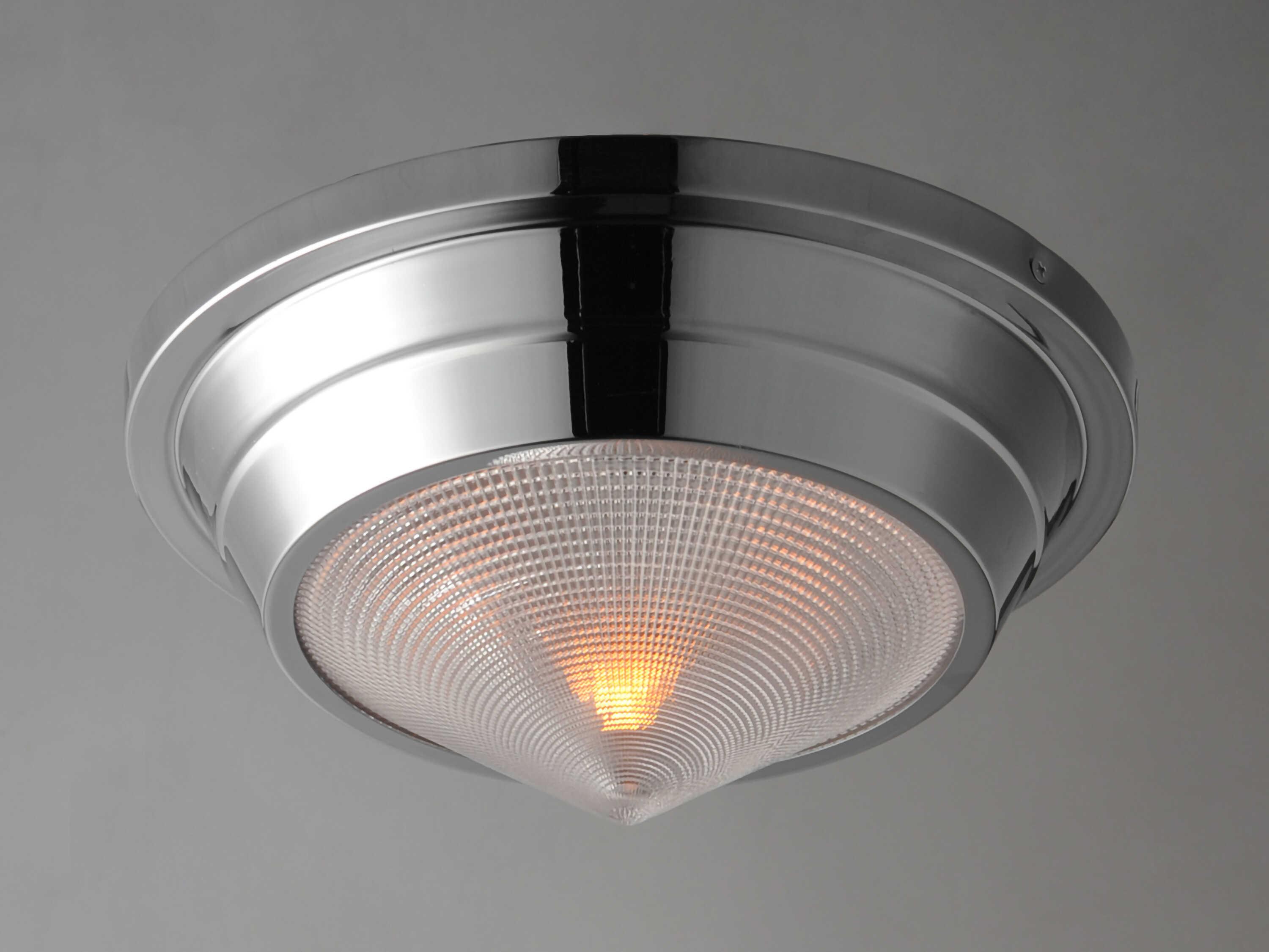 Maxim Lighting Hargreaves 1-Light Polished Nickel Flush Mount