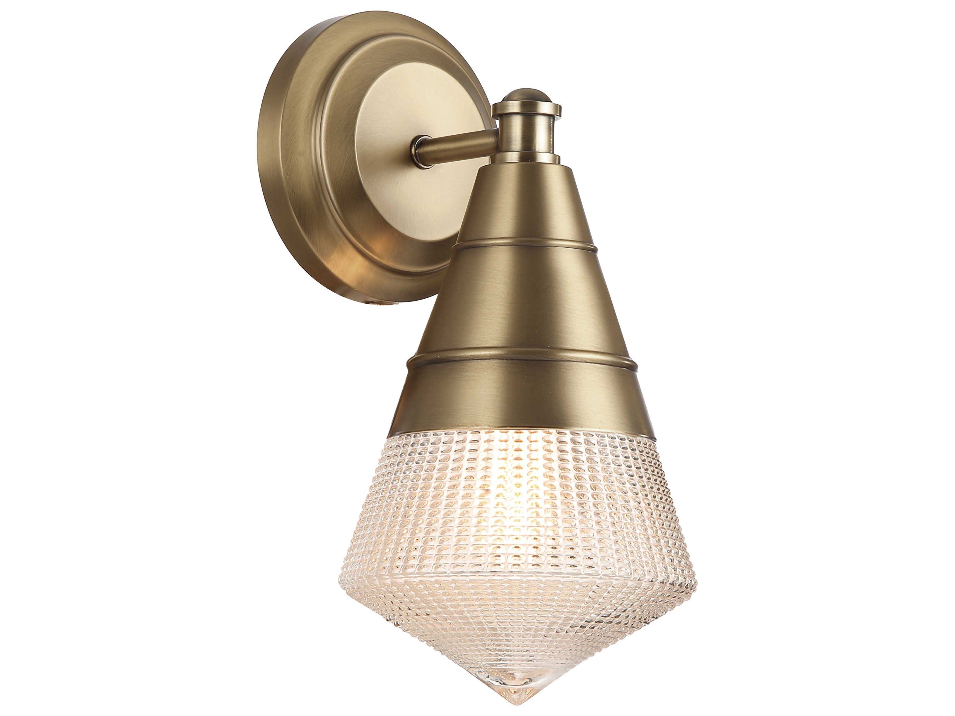 Maxim Lighting Hargreaves 1-Light Natural Aged Brass Wall Sconce