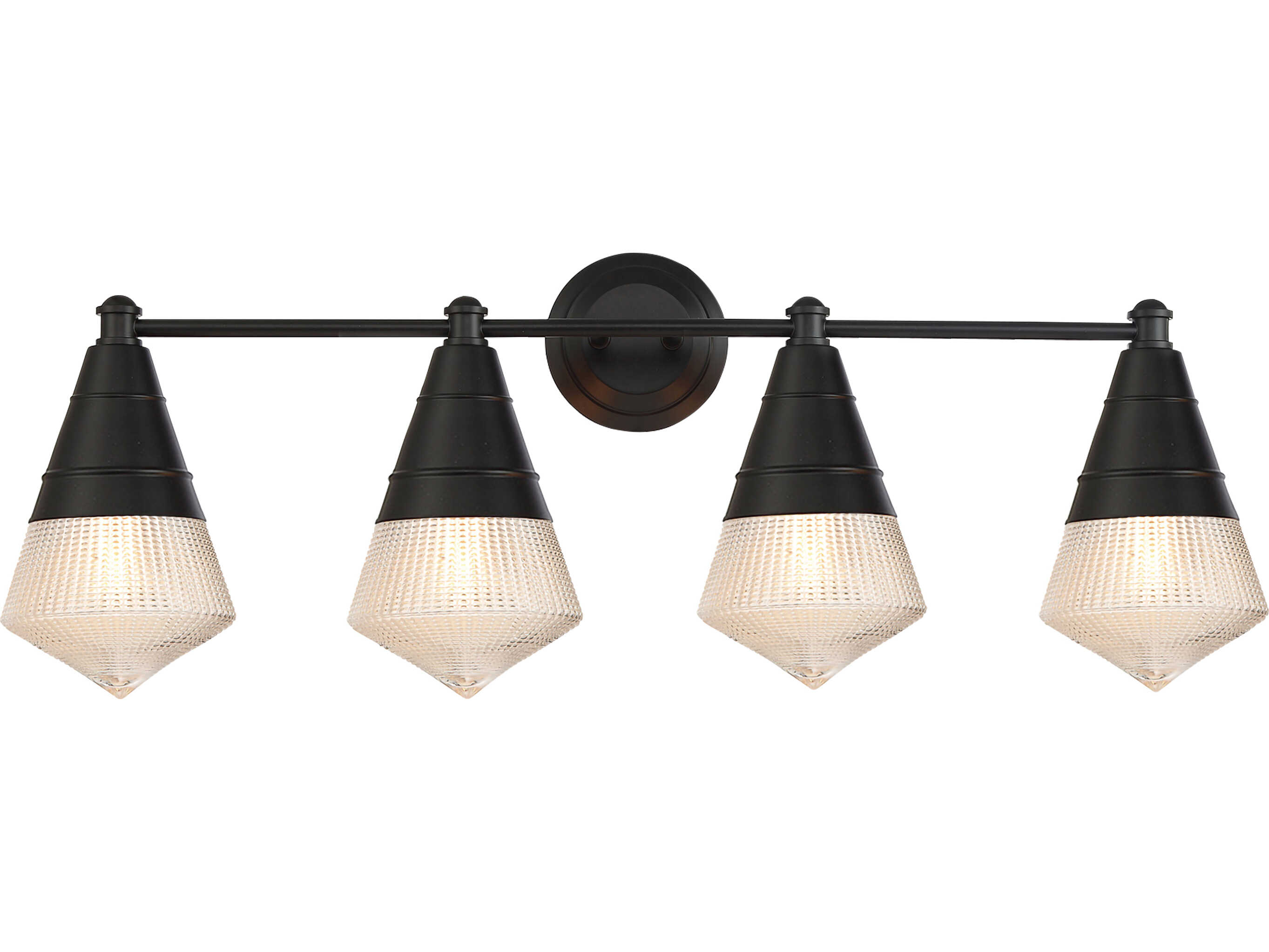Maxim Lighting Hargreaves 4-Light Black Vanity Light