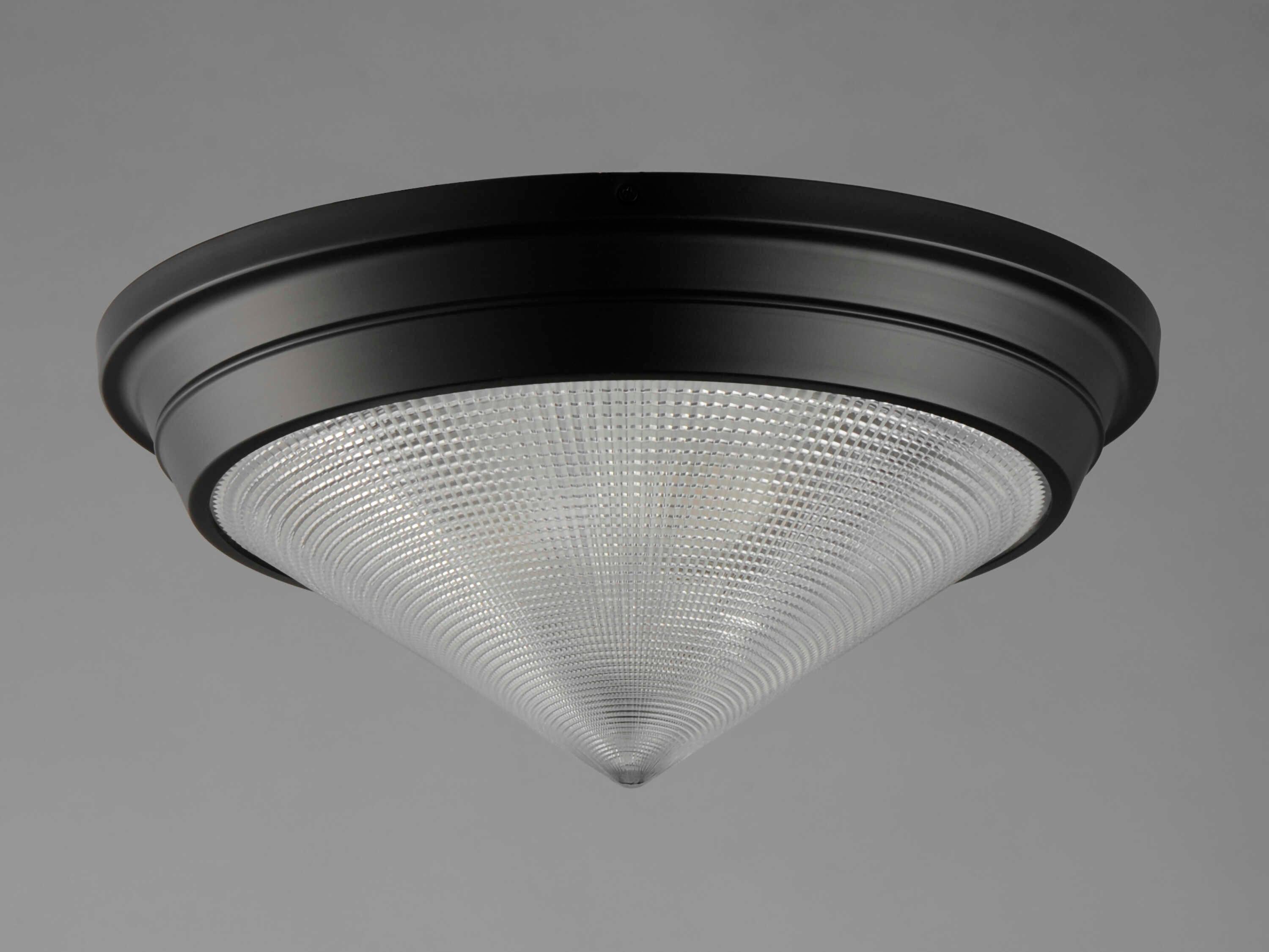 Maxim Lighting Hargreaves 3-Light Black Flush Mount