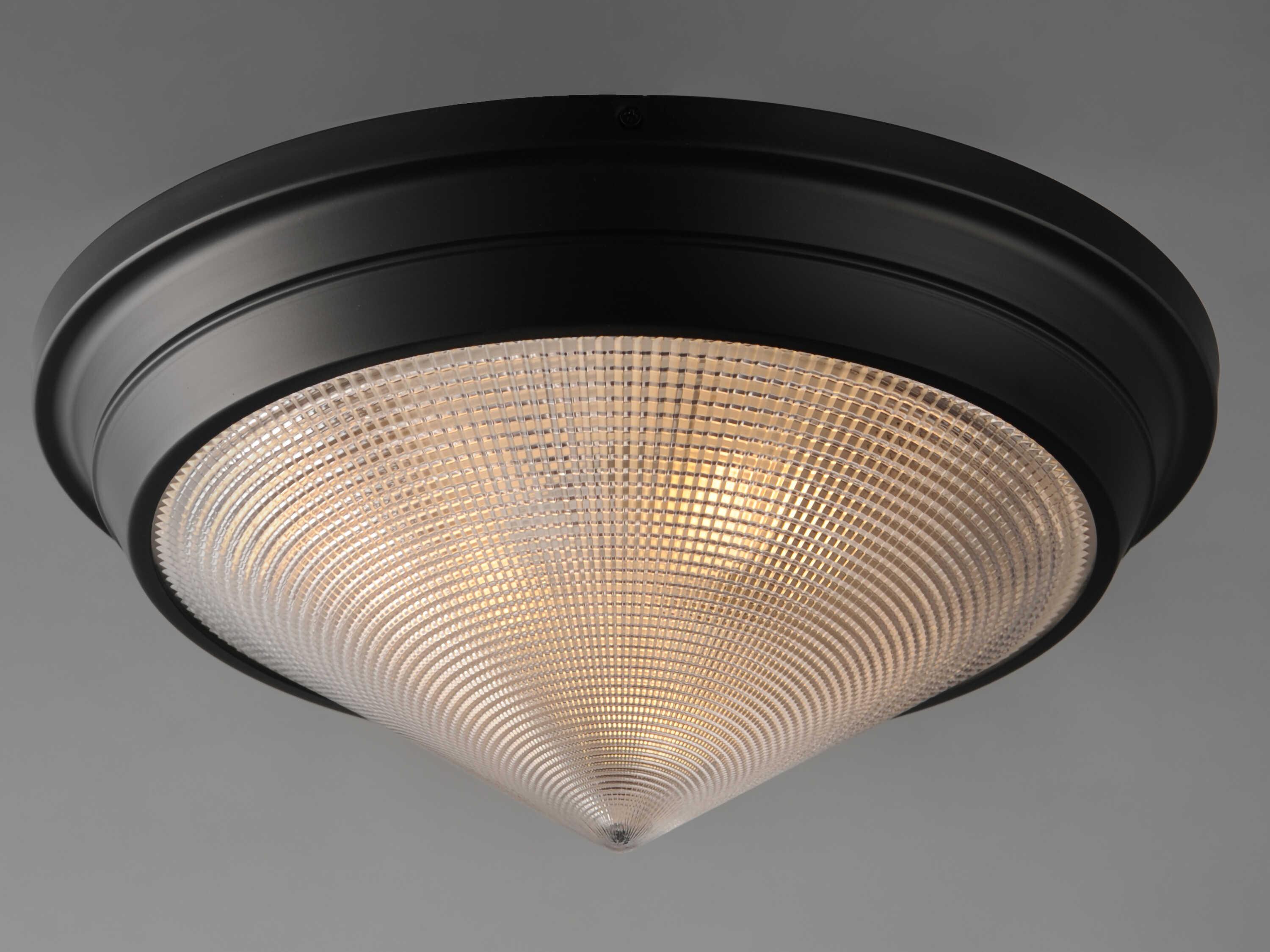 Maxim Lighting Hargreaves 3-Light Black Flush Mount