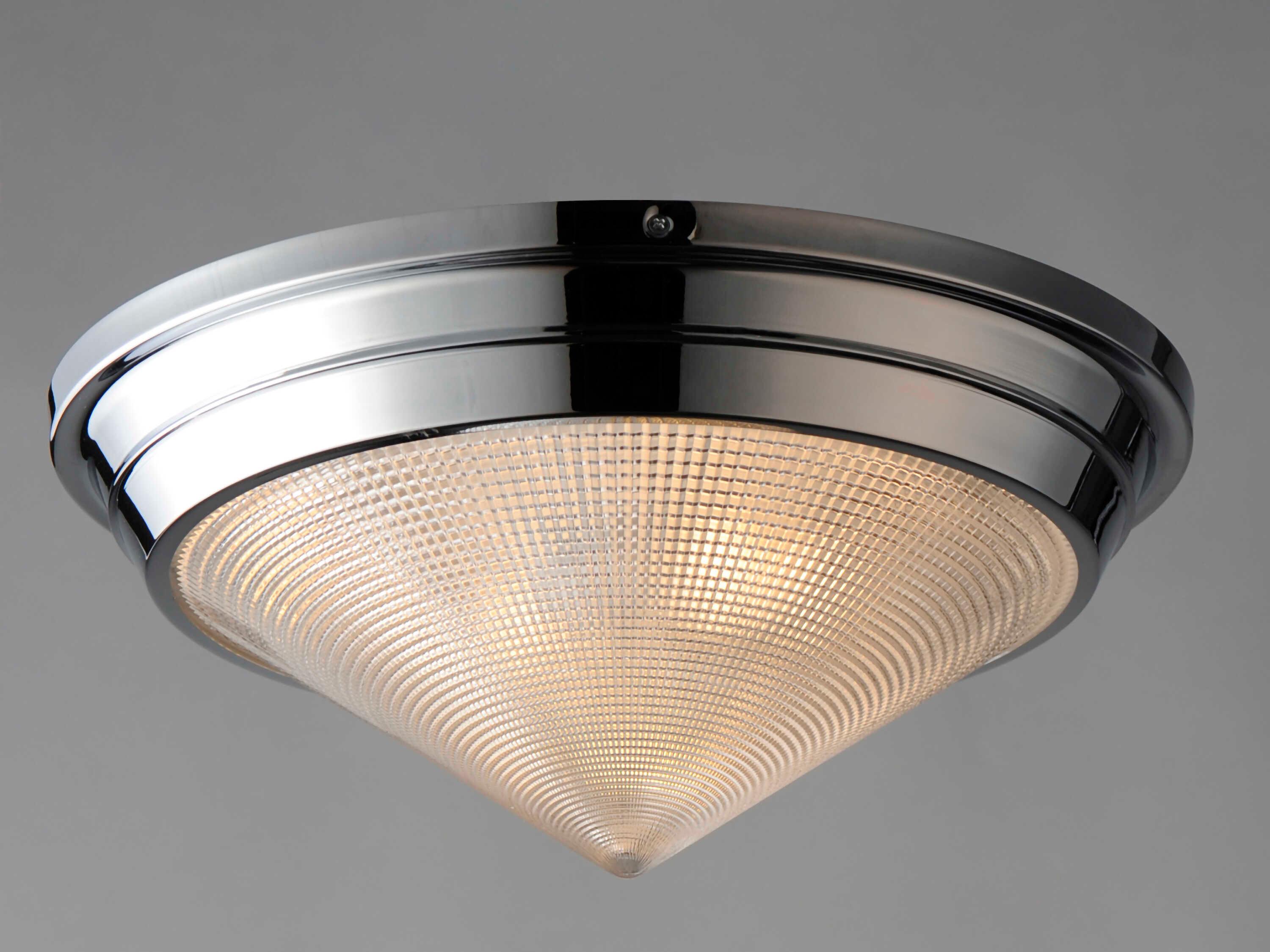 Maxim Lighting Hargreaves 3-Light Polished Nickel Flush Mount