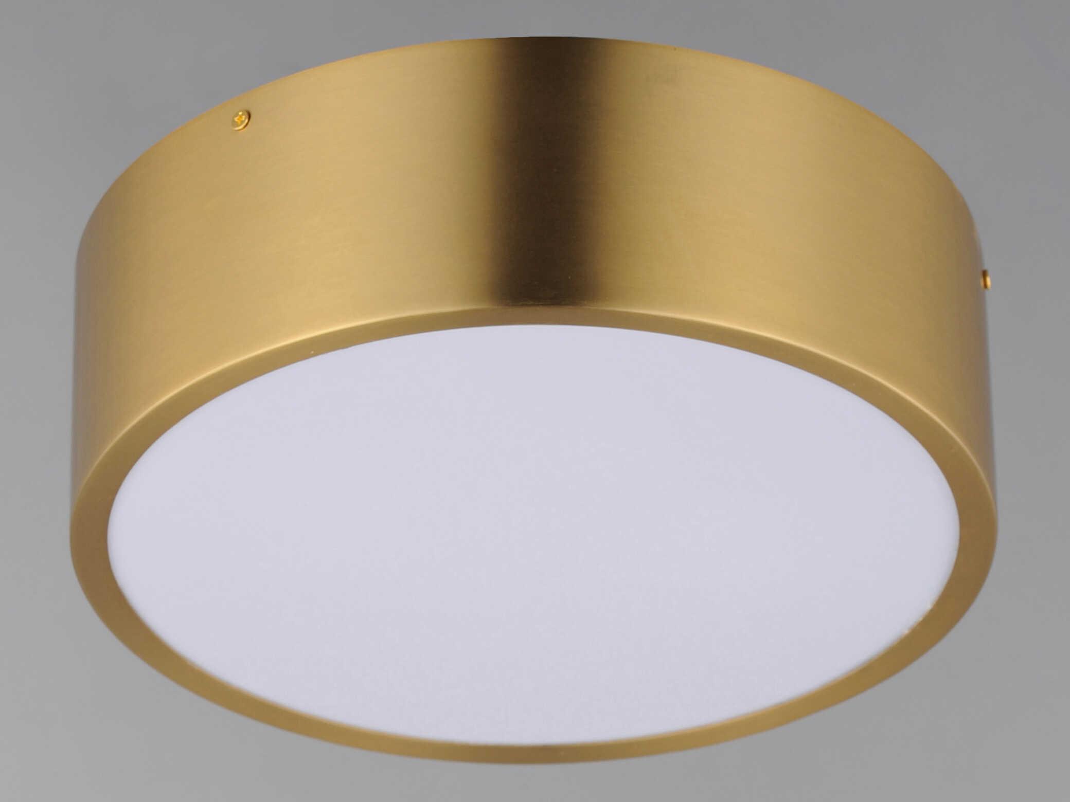 Maxim Lighting Tommy 2-Light Satin Brass Round Flush Mount