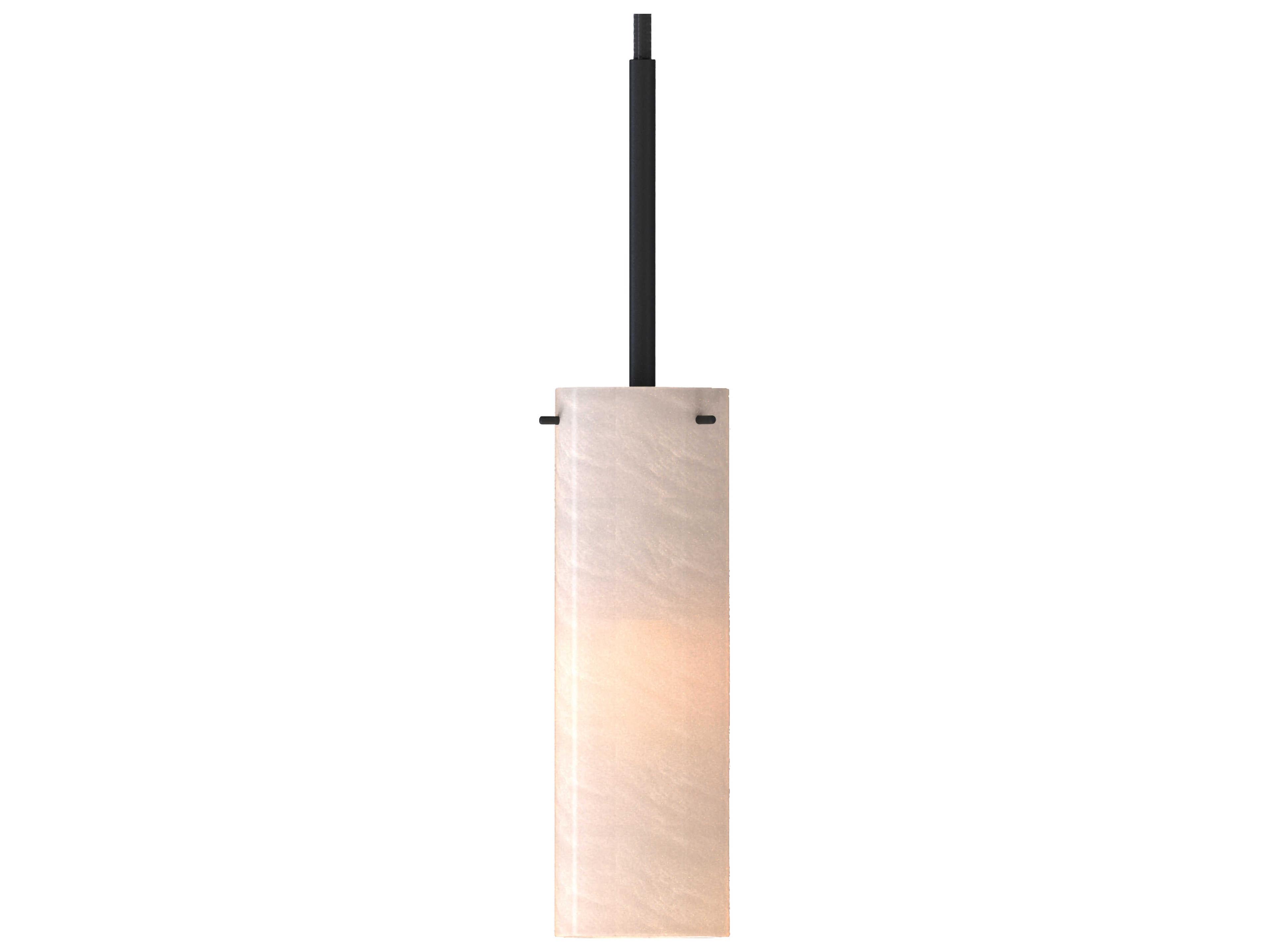 Maxim Lighting Blizzard 1-Light Black Cylinder Mini Pendant