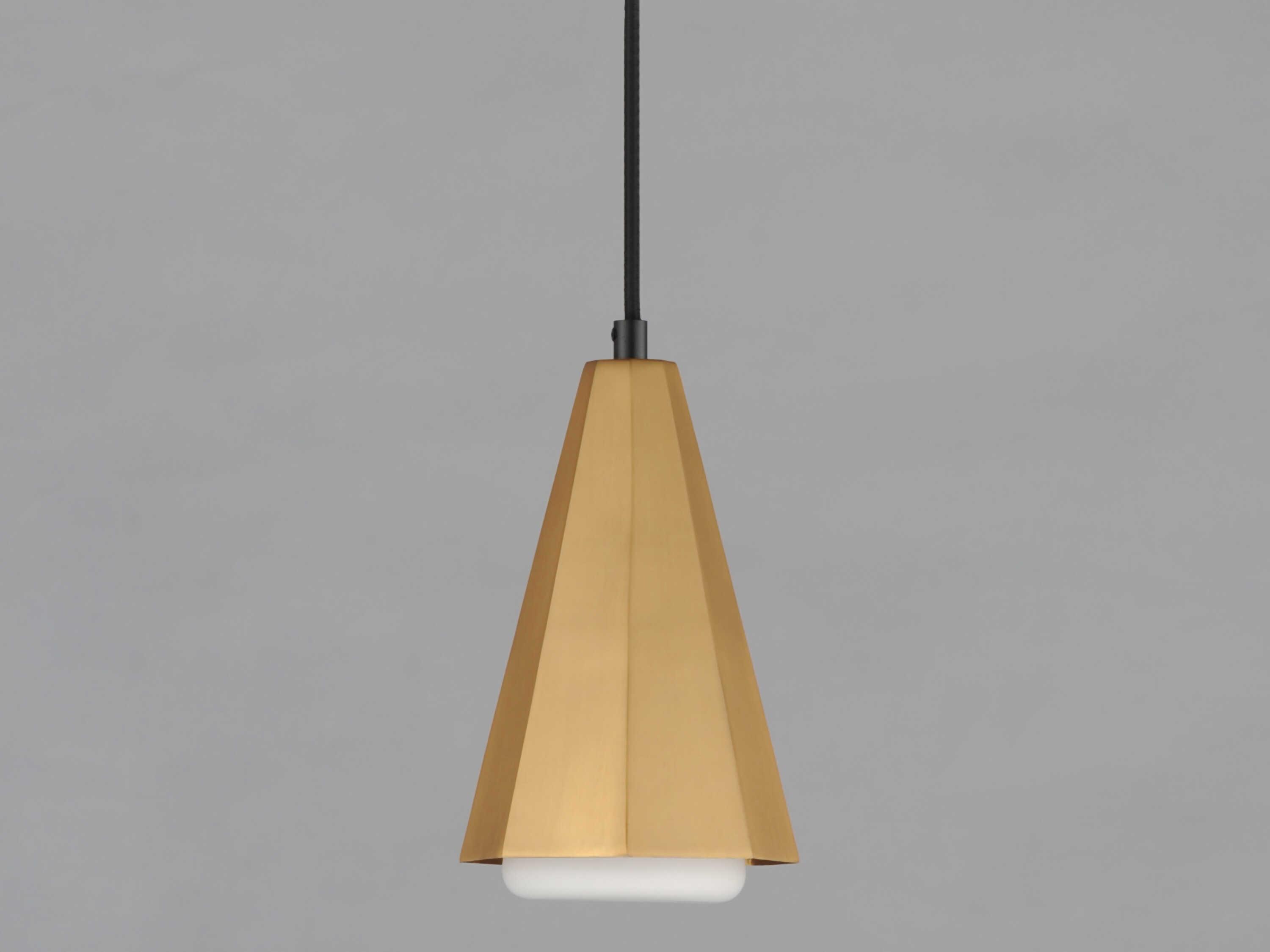 Maxim Lighting Rizzo 1-Light Black Antique Brass Mini Pendant