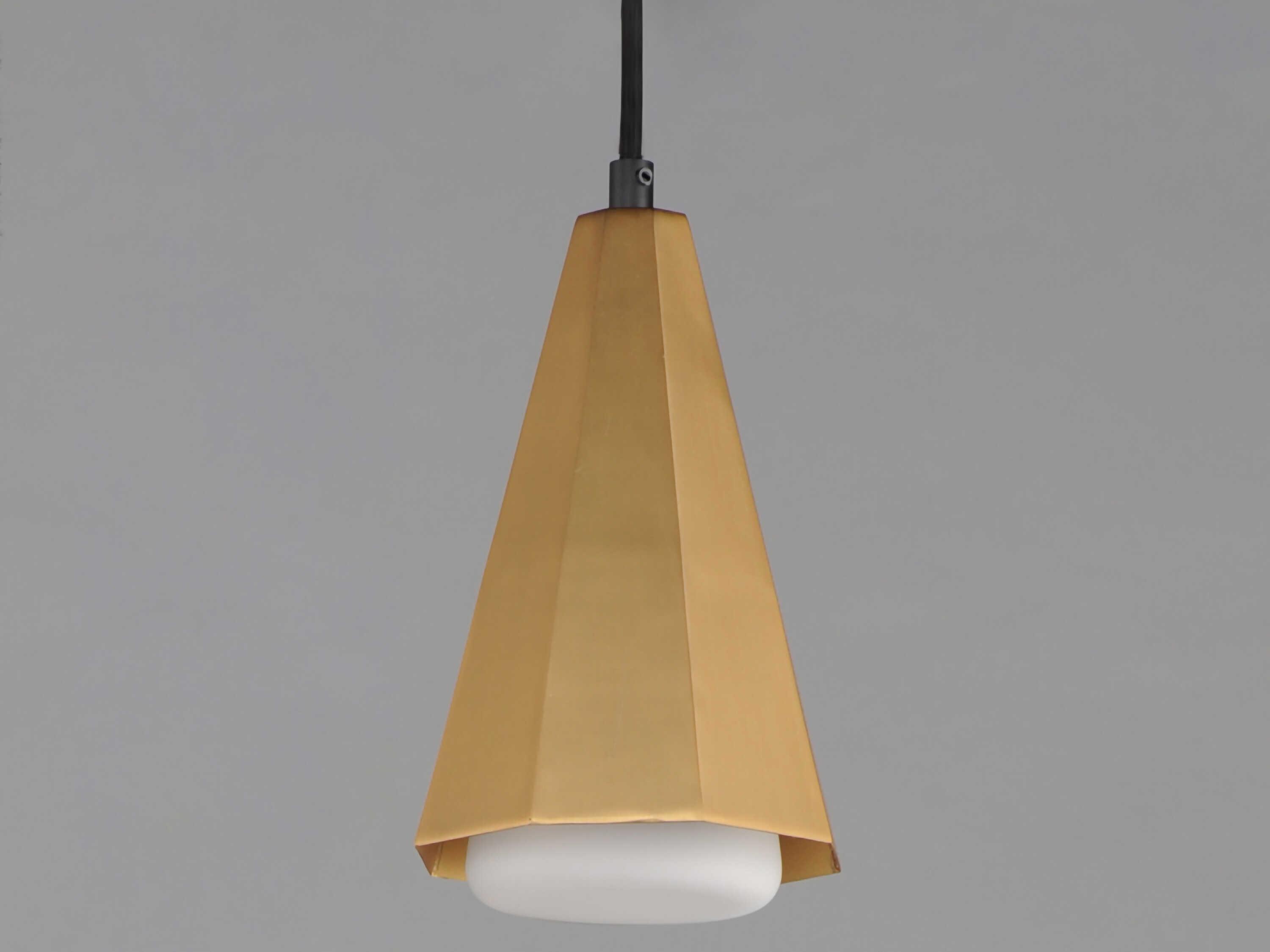 Maxim Lighting Rizzo 1-Light Black Antique Brass Mini Pendant